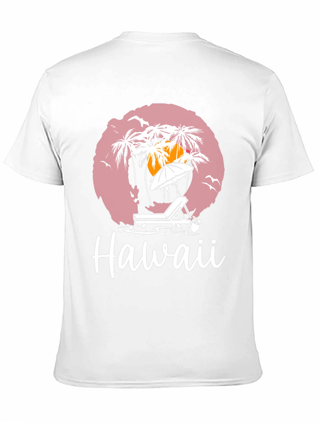 Hawaii Beach Scene Graphic T-Shirt