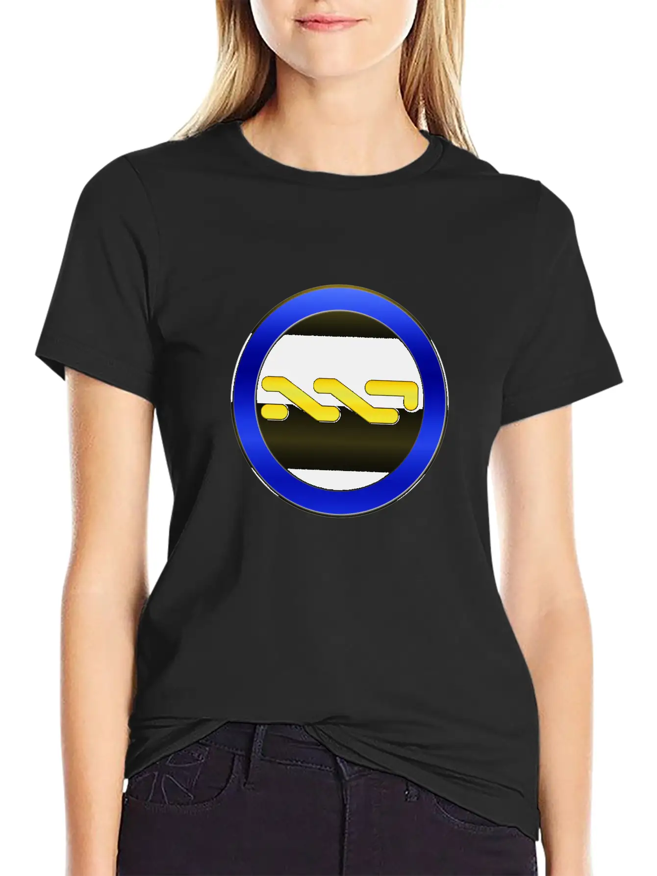 NXT COIN Circle Plus3 T Relaxed Everyday Tee – Lightweight And Durable Cotton