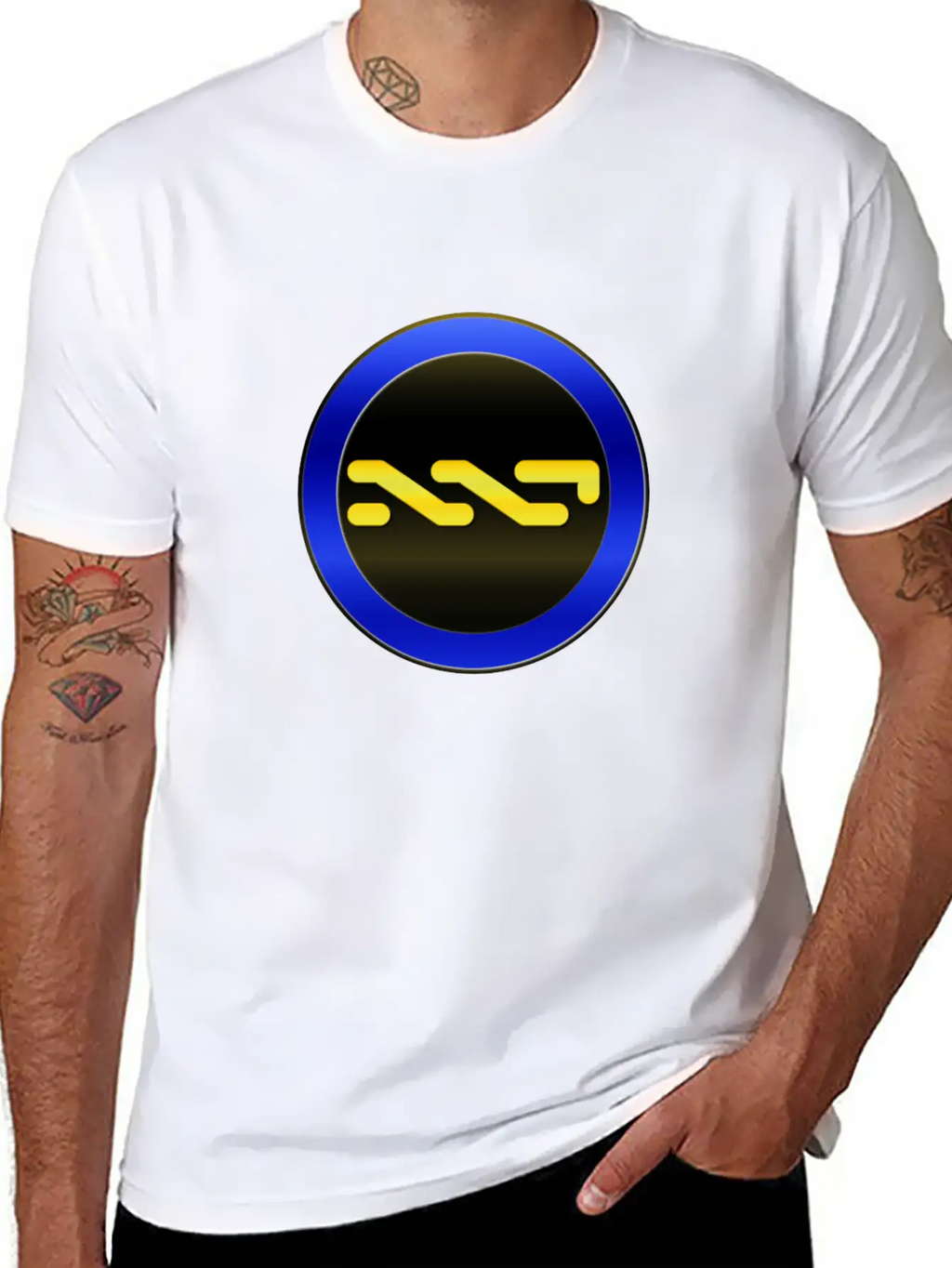 NXT COIN Circle Plus3 T Relaxed Everyday Tee – Lightweight And Durable Cotton