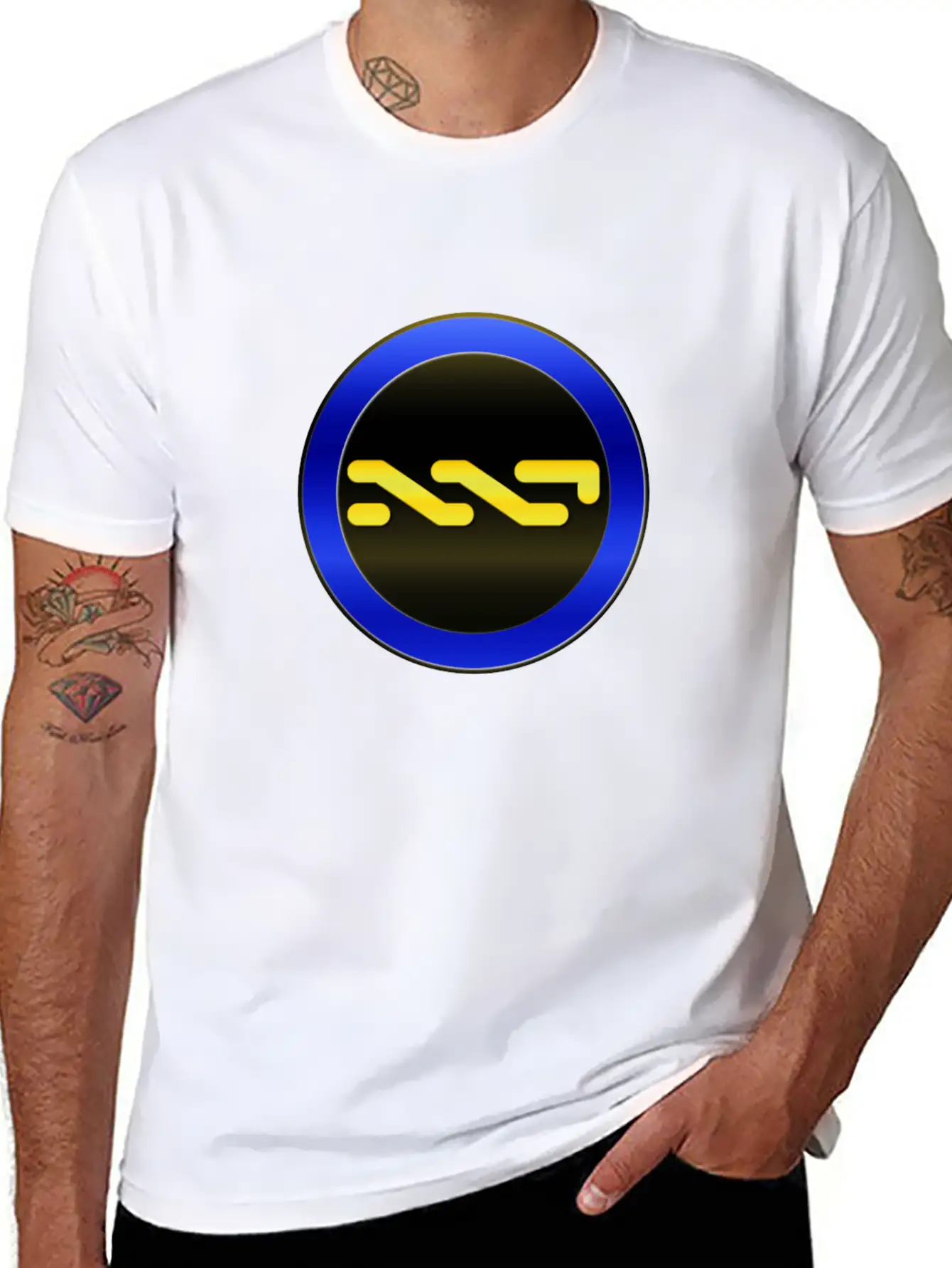 NXT COIN Circle Plus3 T Relaxed Everyday Tee – Lightweight And Durable Cotton