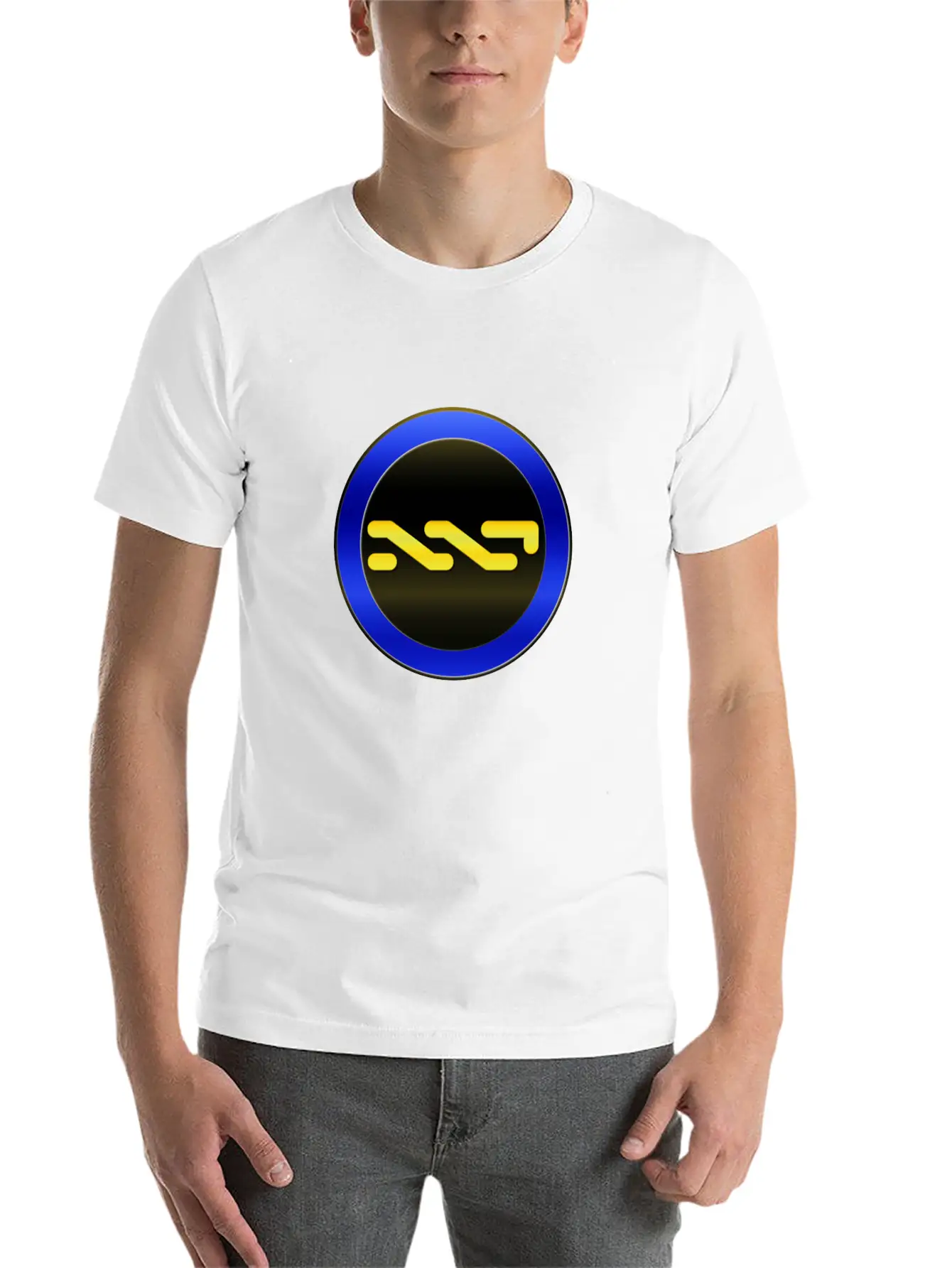 NXT COIN Circle Plus3 T Relaxed Everyday Tee – Lightweight And Durable Cotton