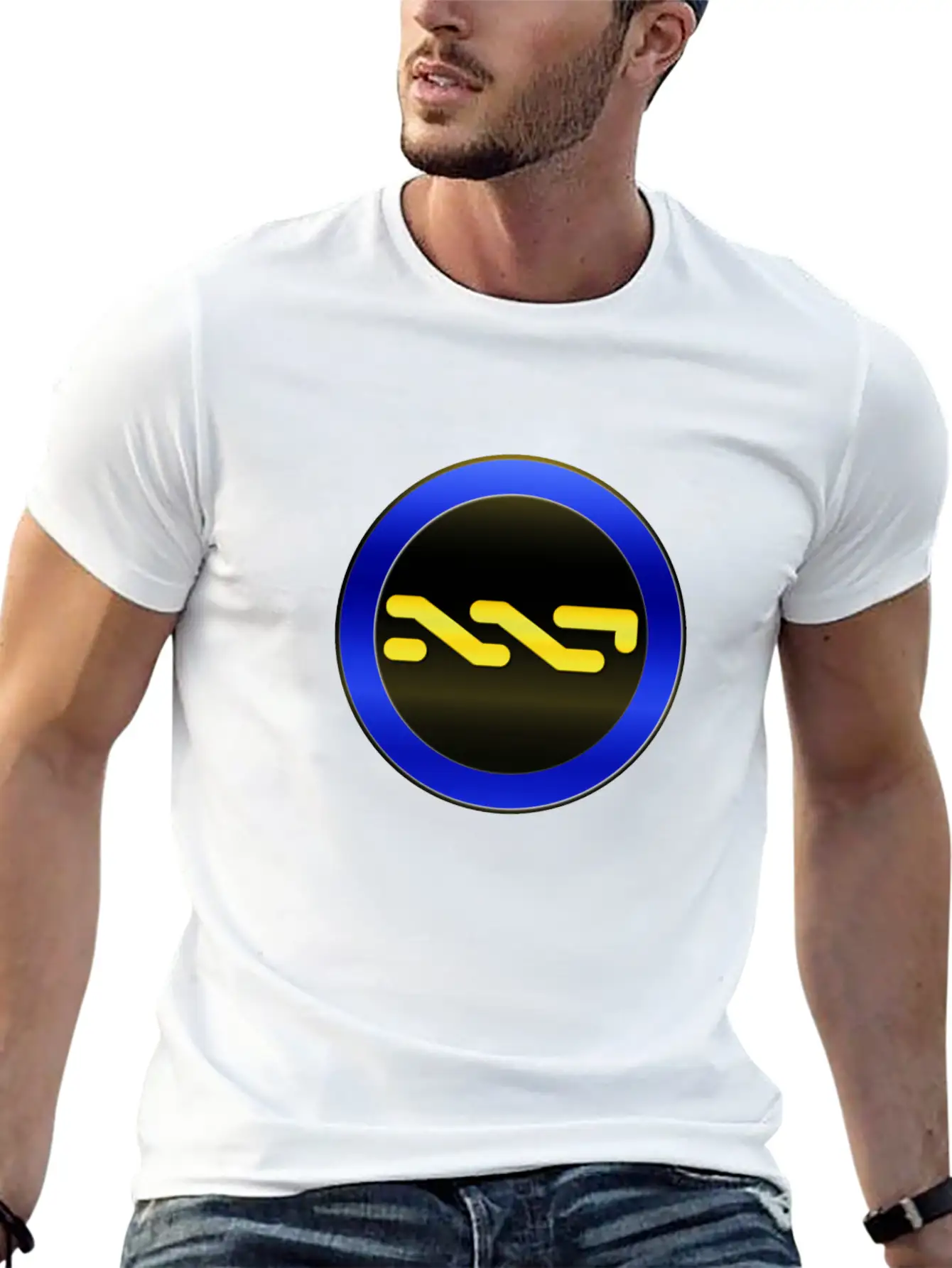 NXT COIN Circle Plus3 T Relaxed Everyday Tee – Lightweight And Durable Cotton