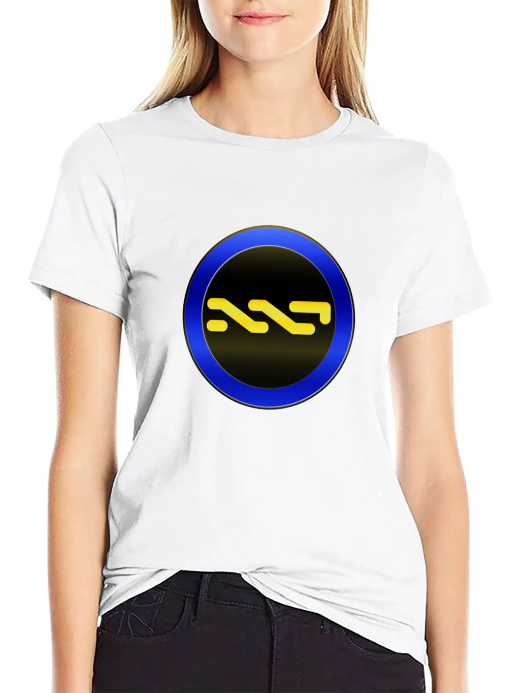 NXT COIN Circle Plus3 T Relaxed Everyday Tee – Lightweight And Durable Cotton