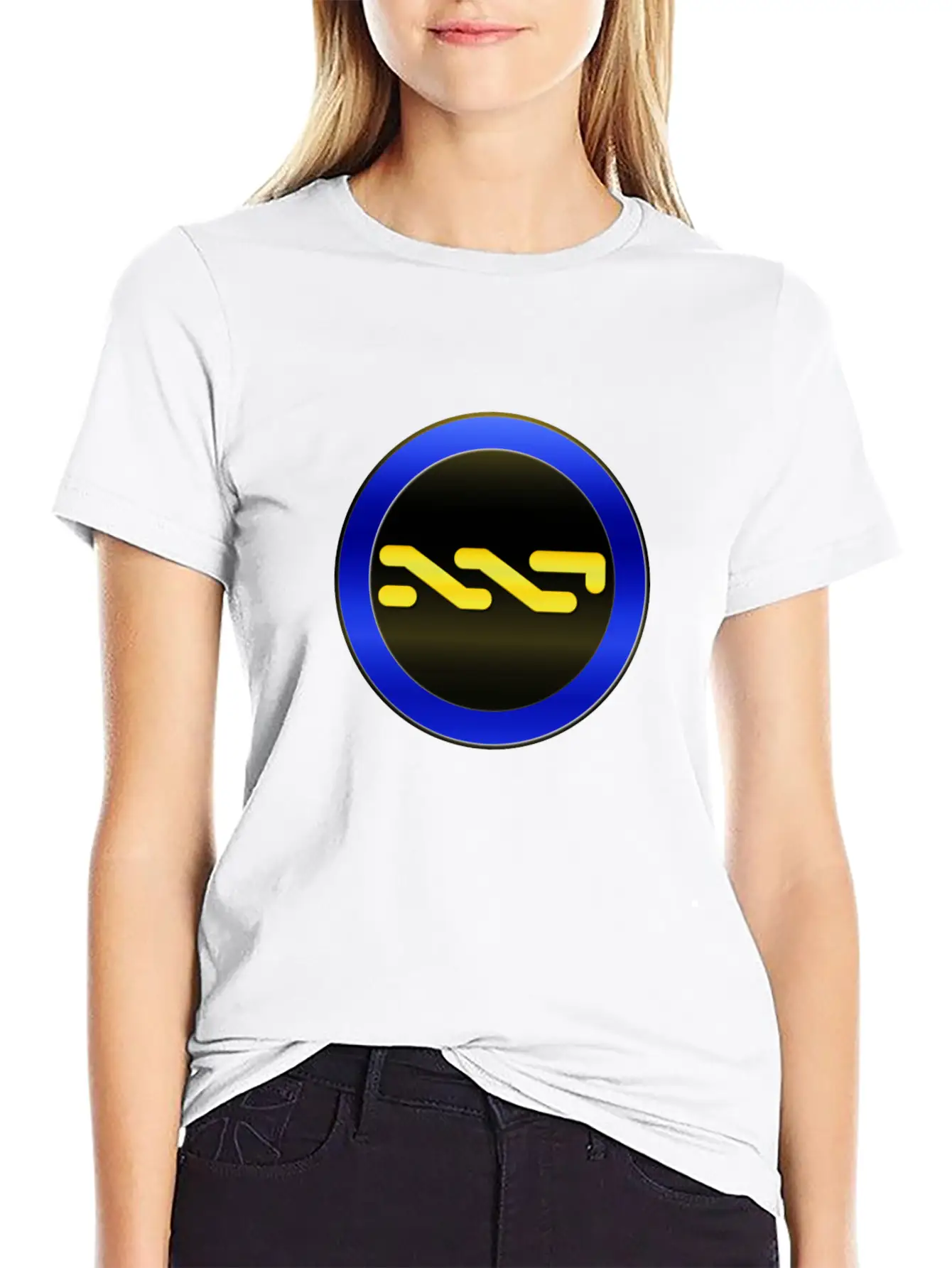 NXT COIN Circle Plus3 T Relaxed Everyday Tee – Lightweight And Durable Cotton