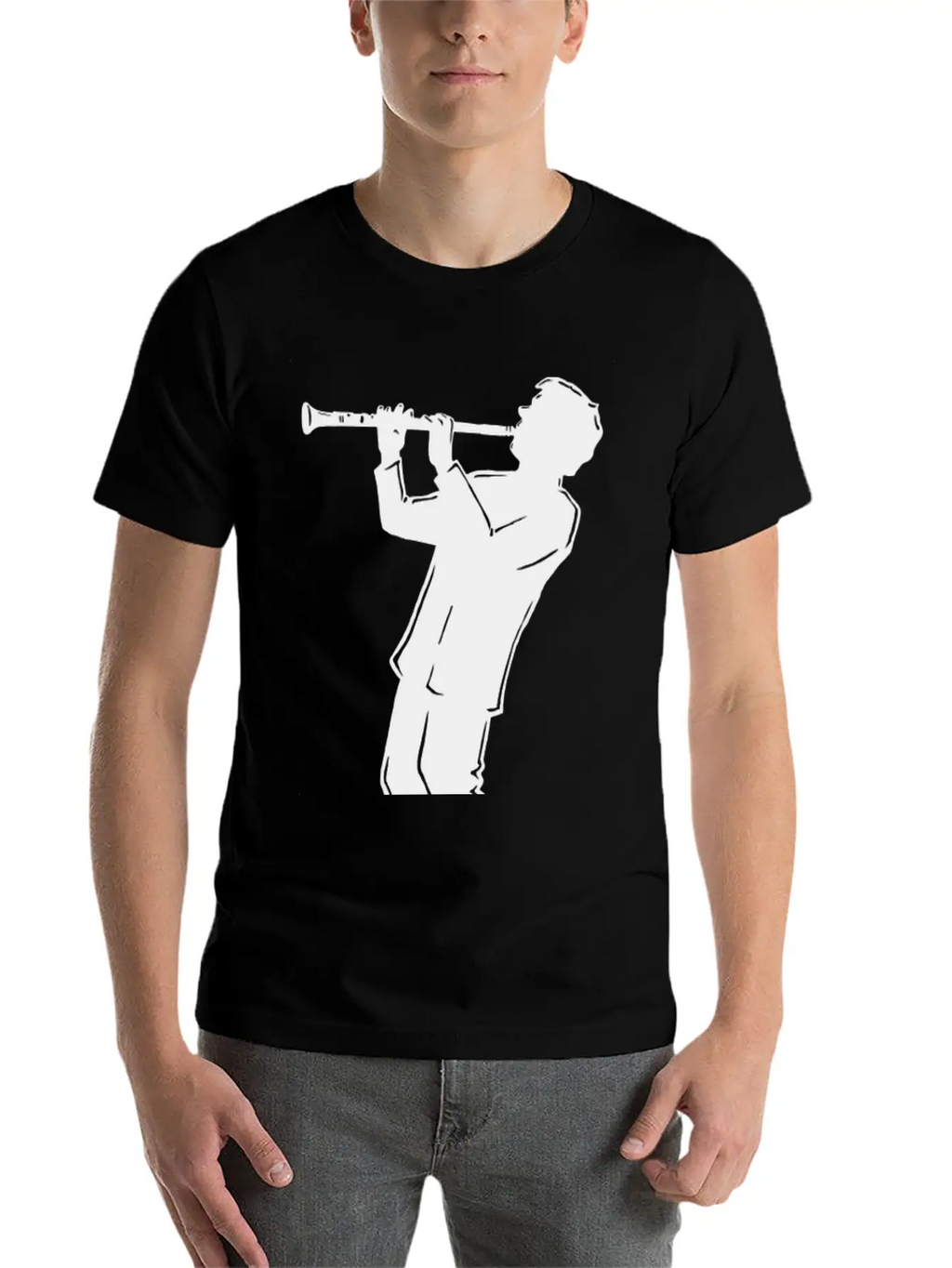 NY Boogy Nights Clarinet Basic Graphic T-Shirt – Daily Comfort In Soft Cotton