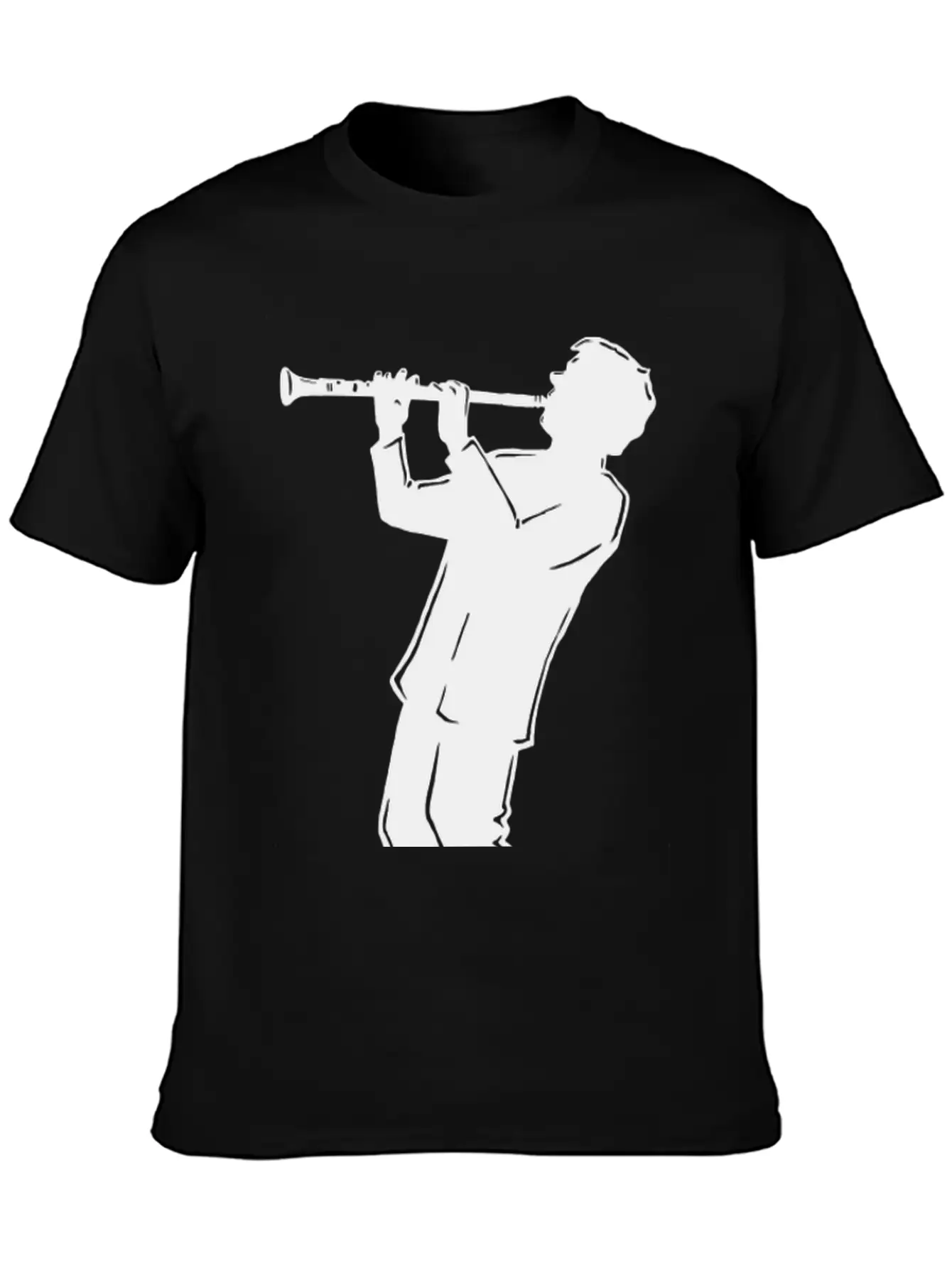 NY Boogy Nights Clarinet Basic Graphic T-Shirt – Daily Comfort In Soft Cotton