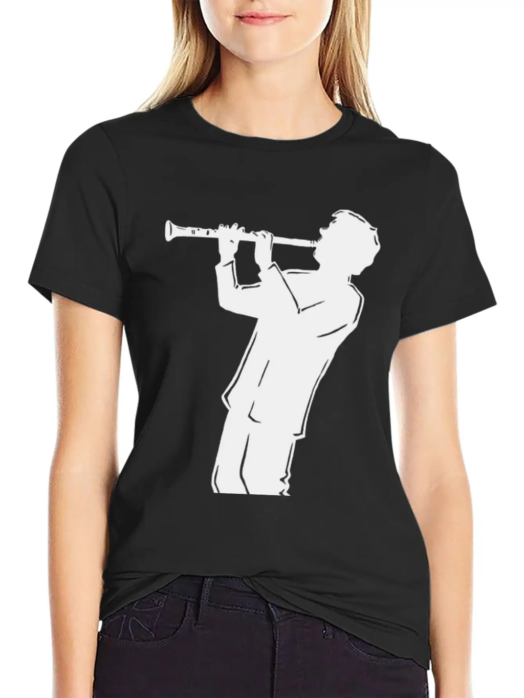 NY Boogy Nights Clarinet Basic Graphic T-Shirt – Daily Comfort In Soft Cotton