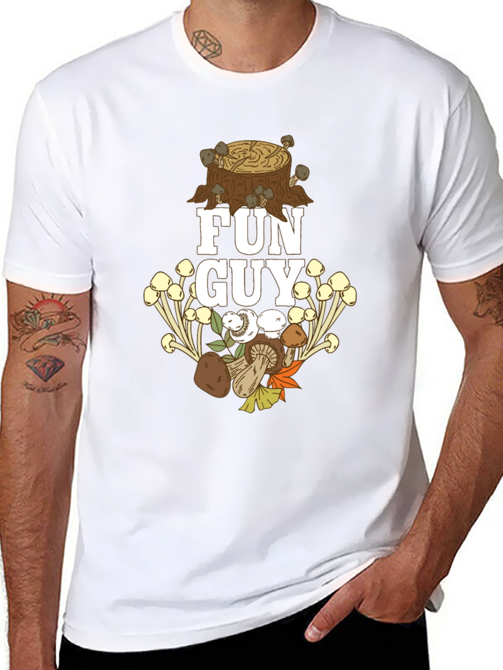 Fun Guy Mushroom T-Shirt - Nature Lover Apparel