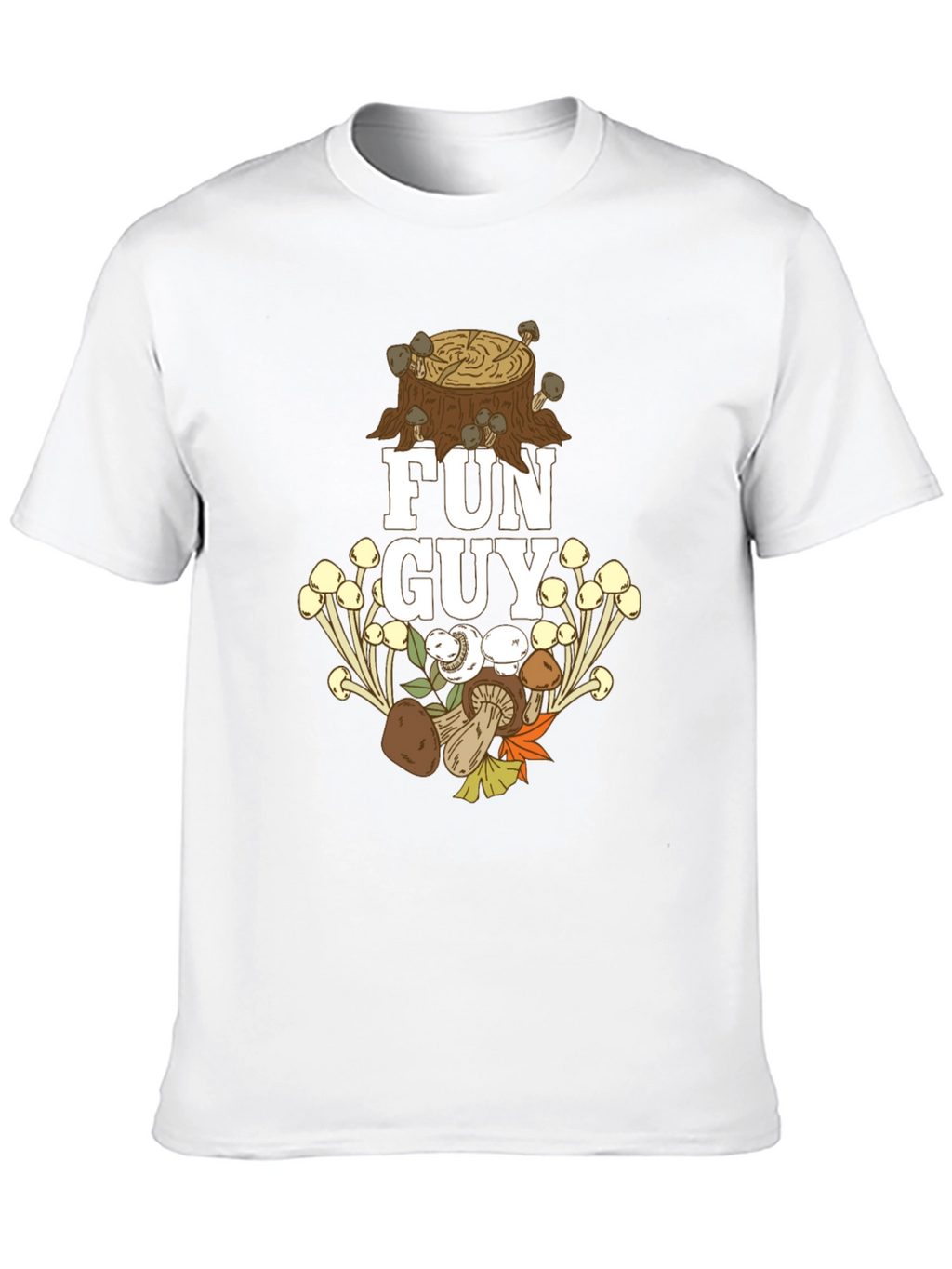 Fun Guy Mushroom T-Shirt - Nature Lover Apparel