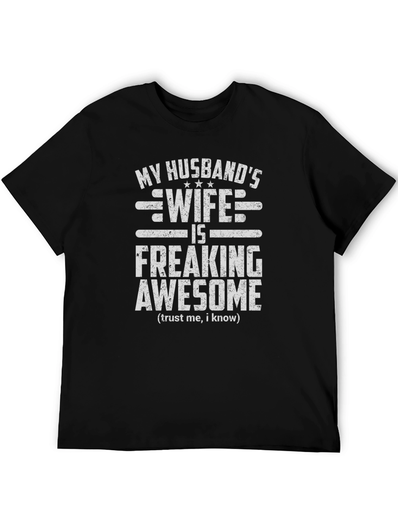 Husbands Wife Awesome Graphic Tee - Novelty T-Shirt