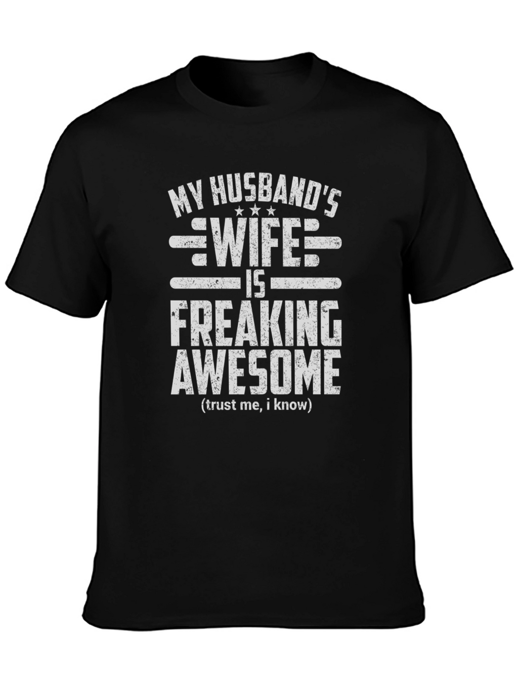 Husbands Wife Awesome Graphic Tee - Novelty T-Shirt