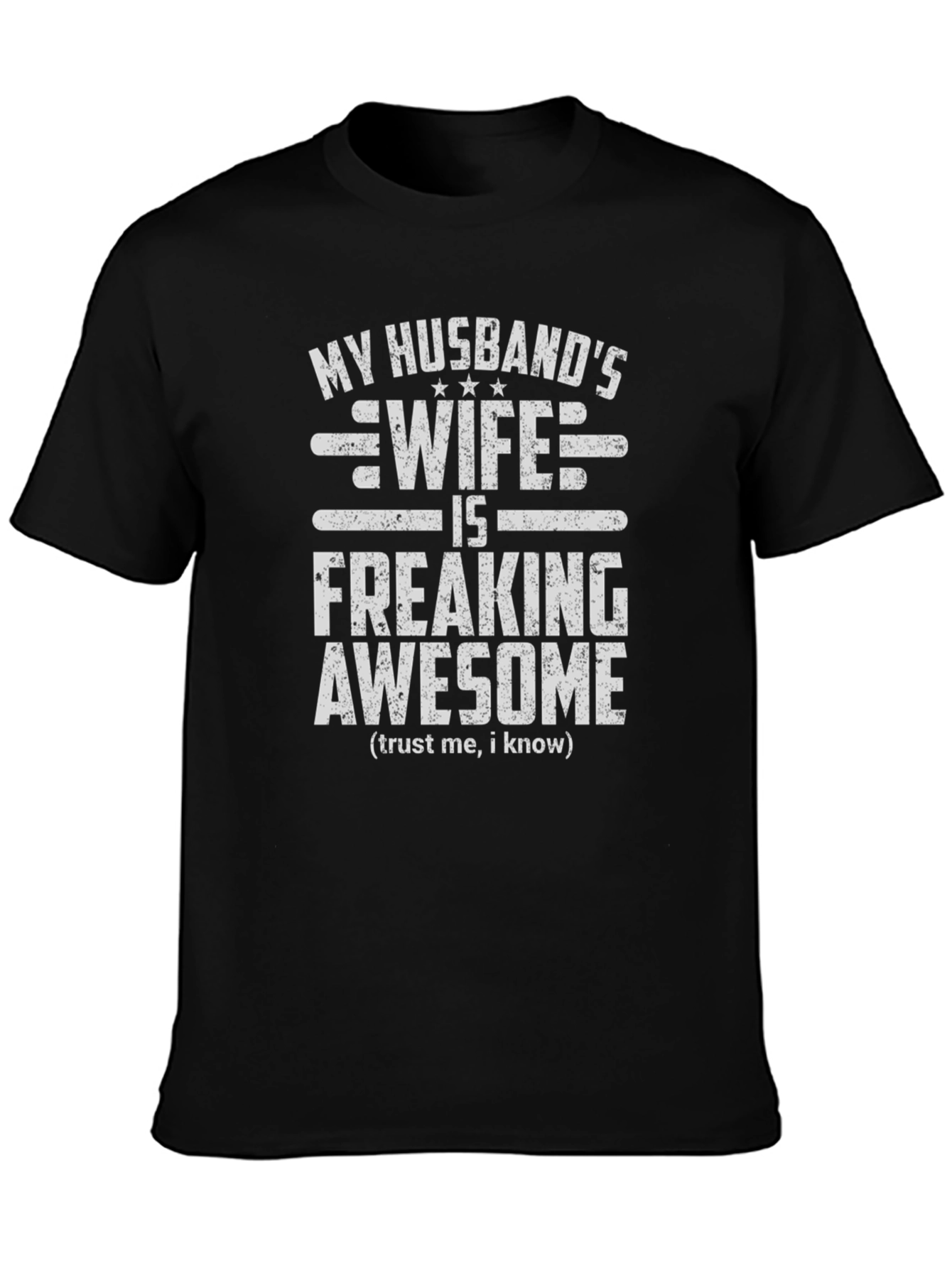 Husbands Wife Awesome Graphic Tee - Novelty T-Shirt