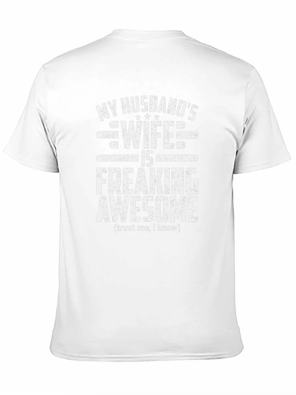 Husbands Wife Awesome Graphic Tee - Novelty T-Shirt