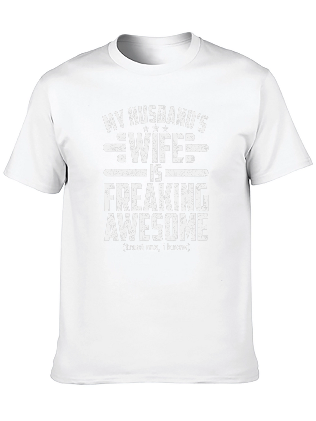 Husbands Wife Awesome Graphic Tee - Novelty T-Shirt