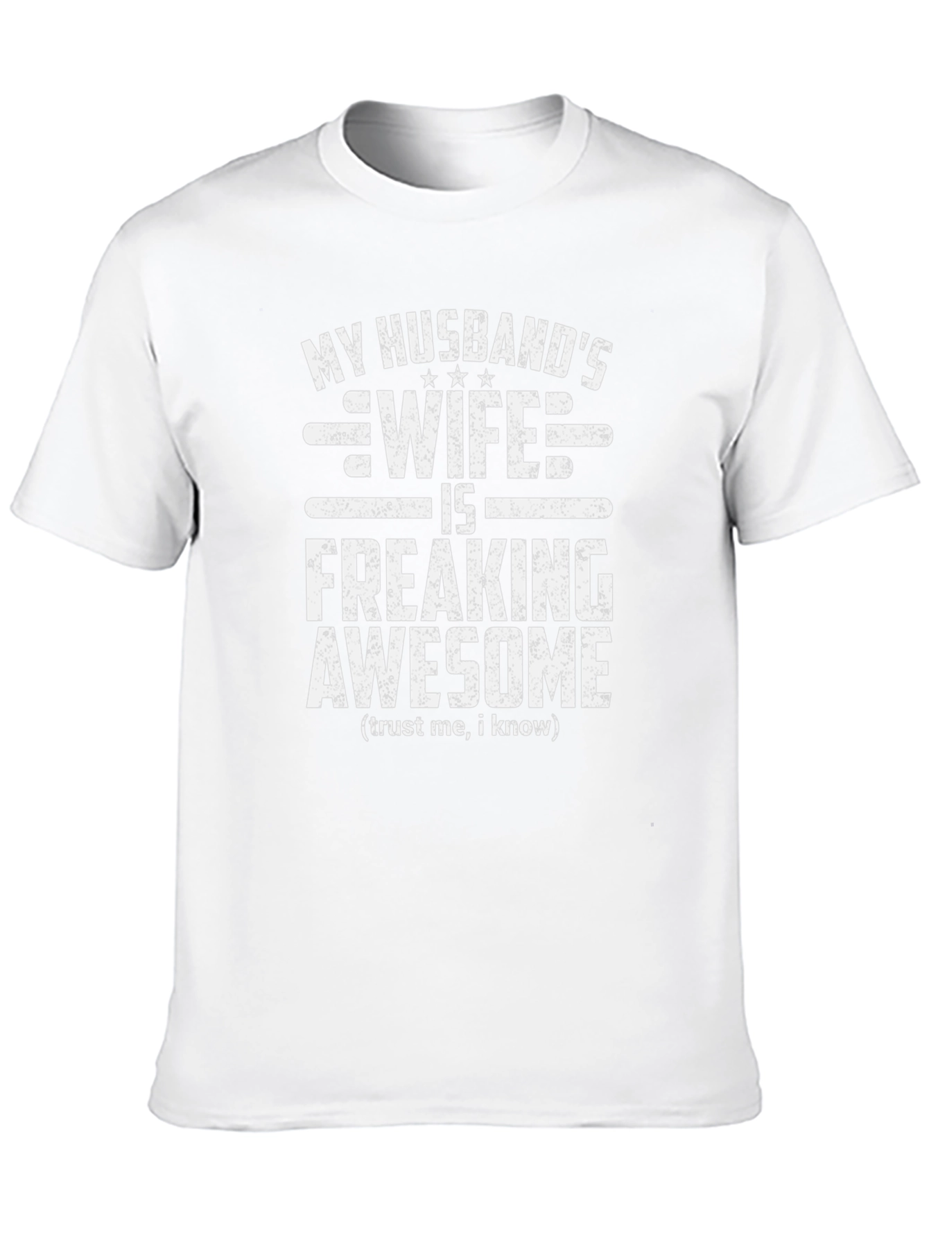 Husbands Wife Awesome Graphic Tee - Novelty T-Shirt
