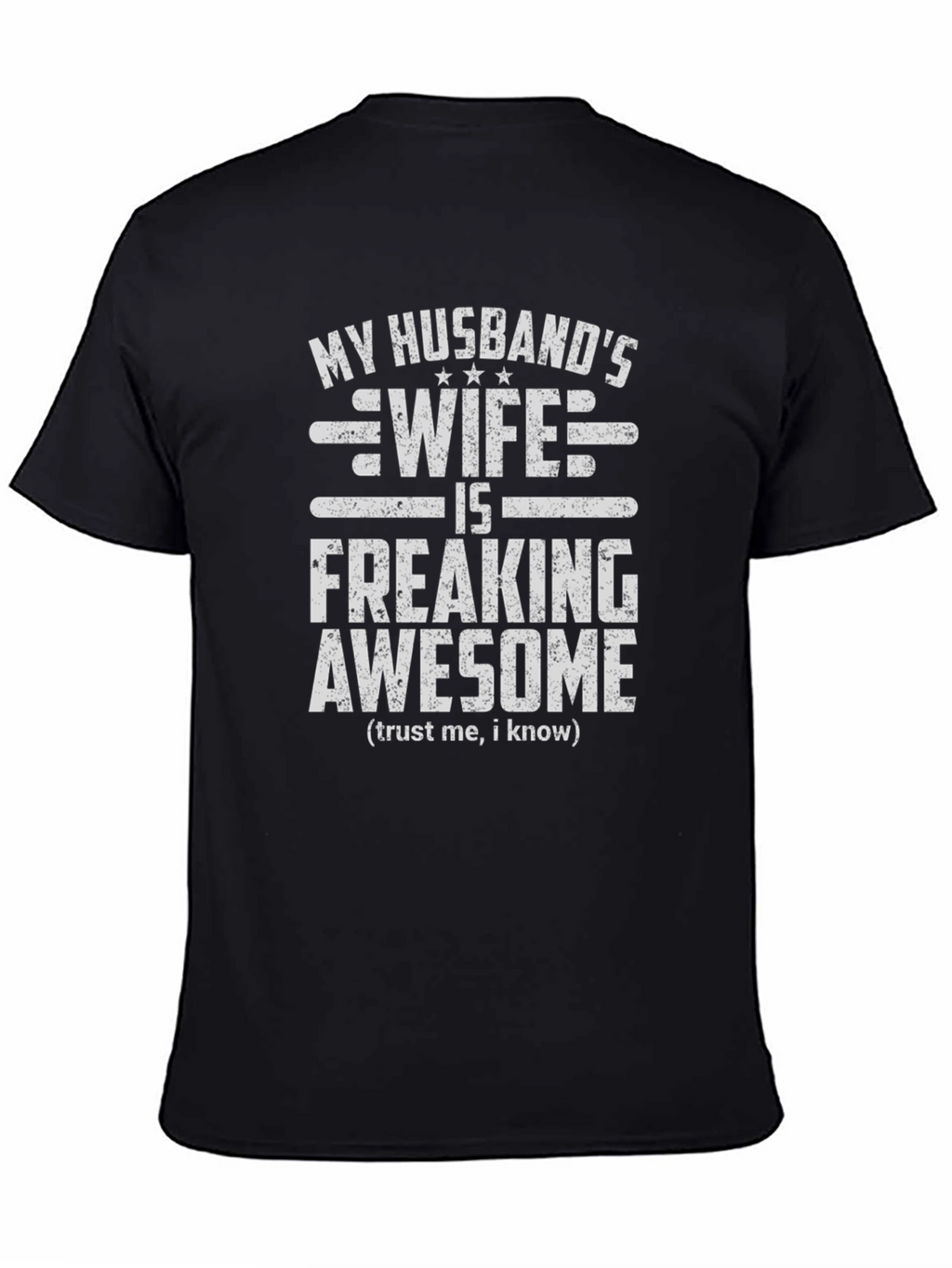 Husbands Wife Awesome Graphic Tee - Novelty T-Shirt