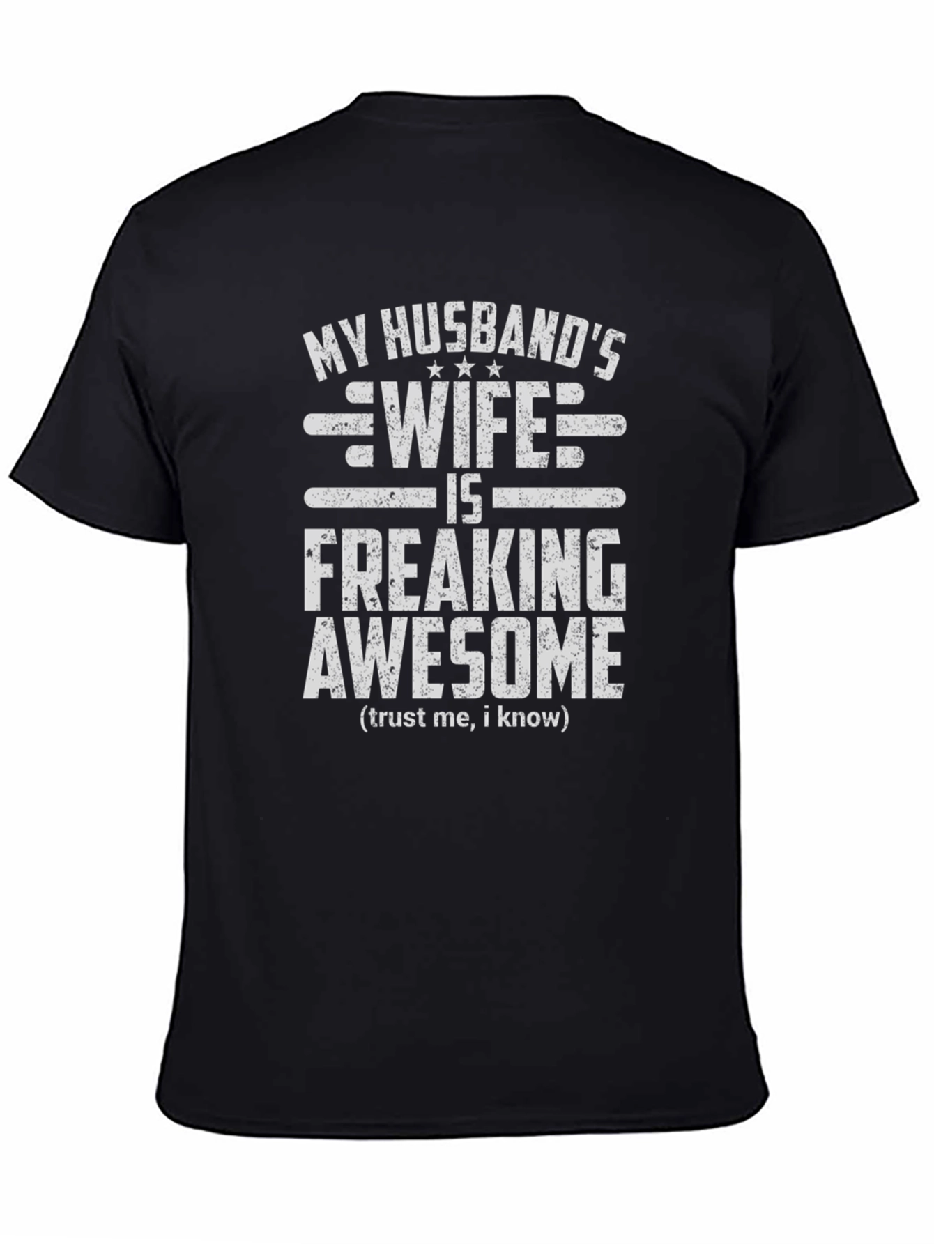 Husbands Wife Awesome Graphic Tee - Novelty T-Shirt