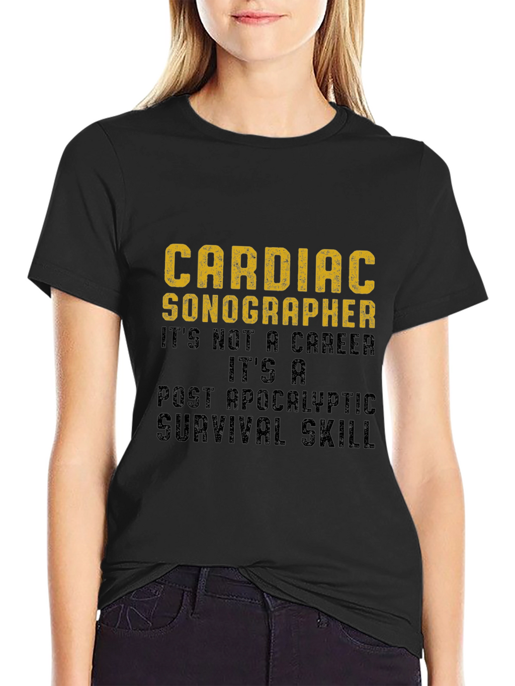 Cardiac Sonographer Survival Skill Graphic T-Shirt