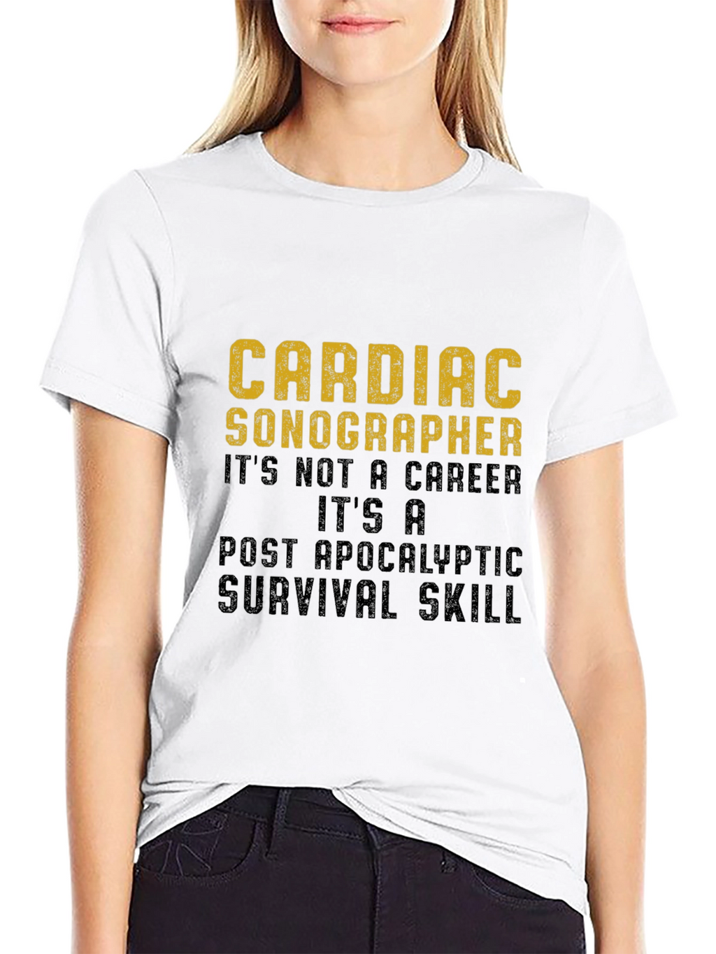Cardiac Sonographer Survival Skill Graphic T-Shirt
