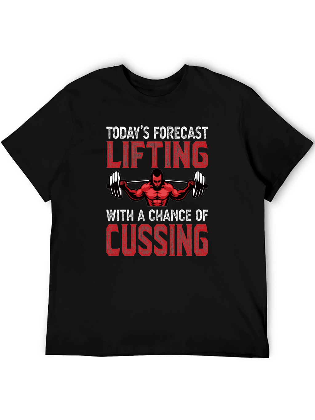Lifting Forecast T-Shirt - Gym Motivation