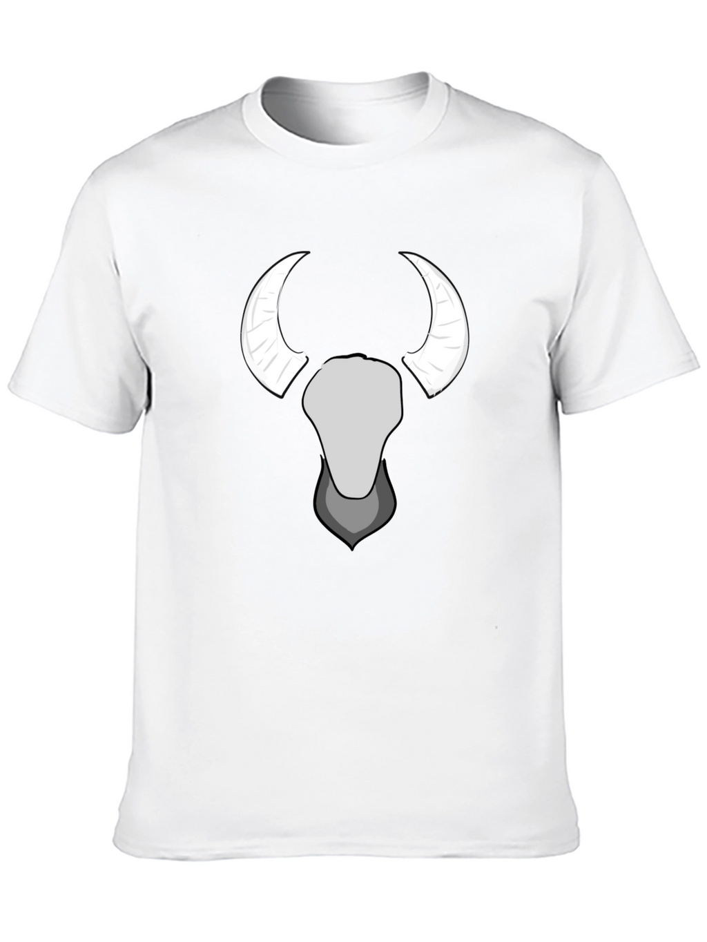 Bull Skull Graphic Tee - Black Cotton T-Shirt