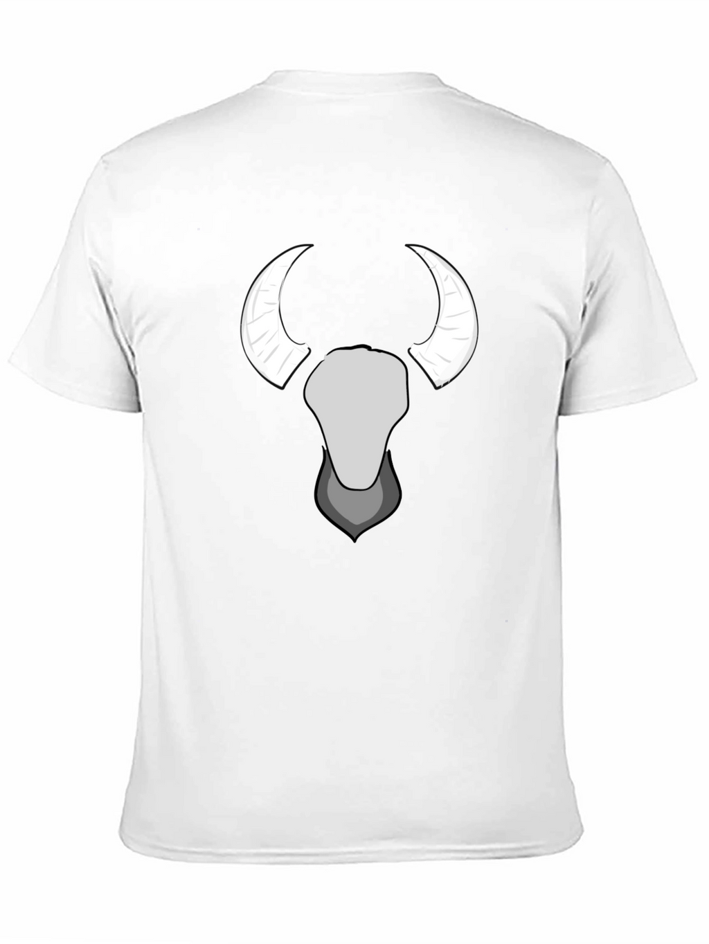 Bull Skull Graphic Tee - Black Cotton T-Shirt