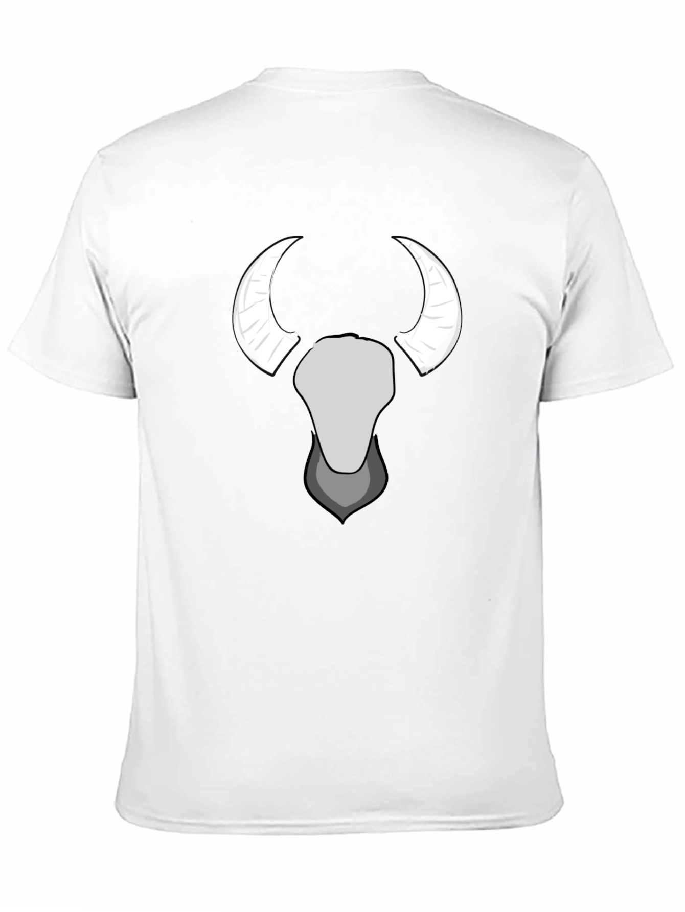 Bull Skull Graphic Tee - Black Cotton T-Shirt