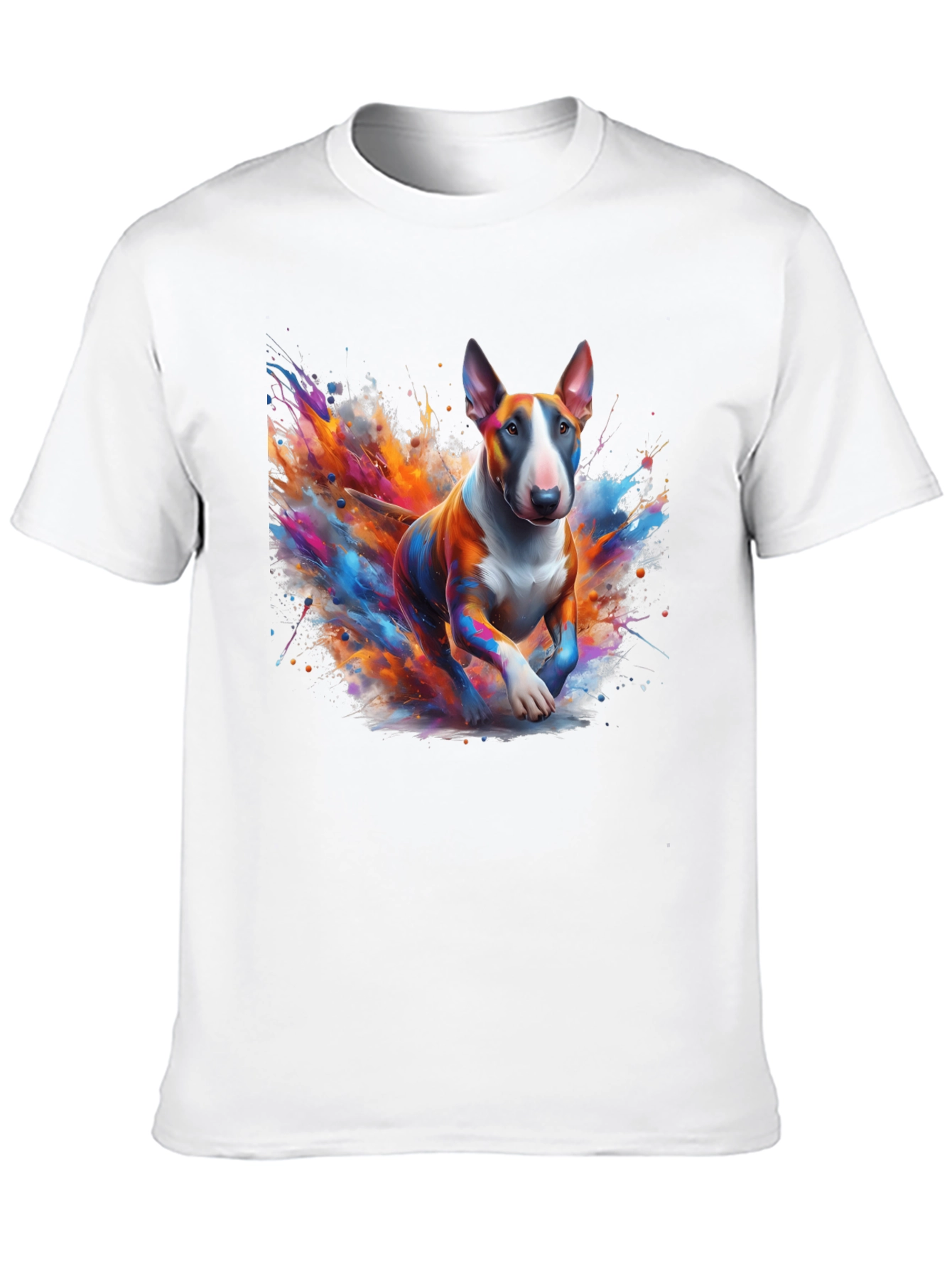 Colorful Bull Terrier Art T-Shirt