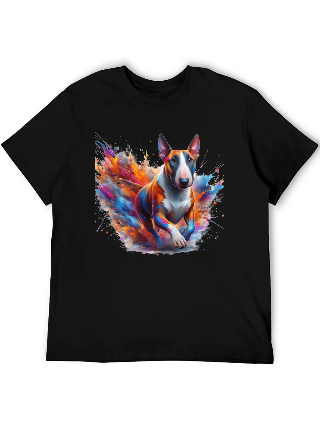 Colorful Bull Terrier Art T-Shirt