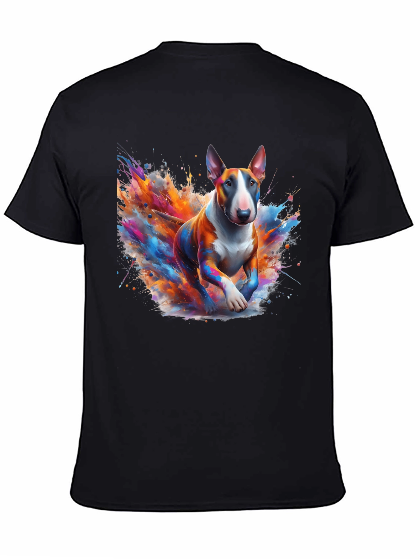 Colorful Bull Terrier Art T-Shirt