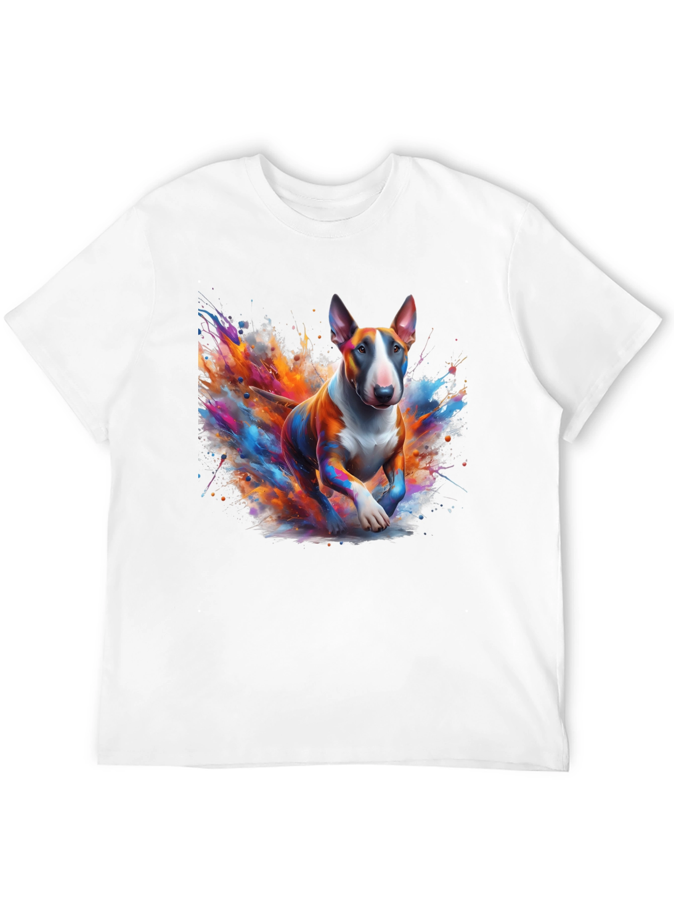 Colorful Bull Terrier Art T-Shirt