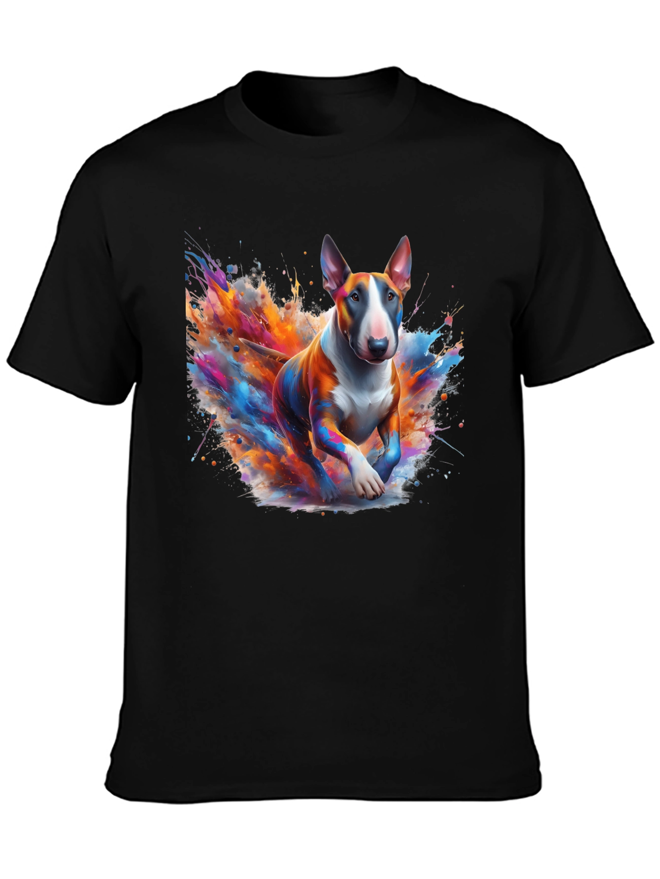 Colorful Bull Terrier Art T-Shirt