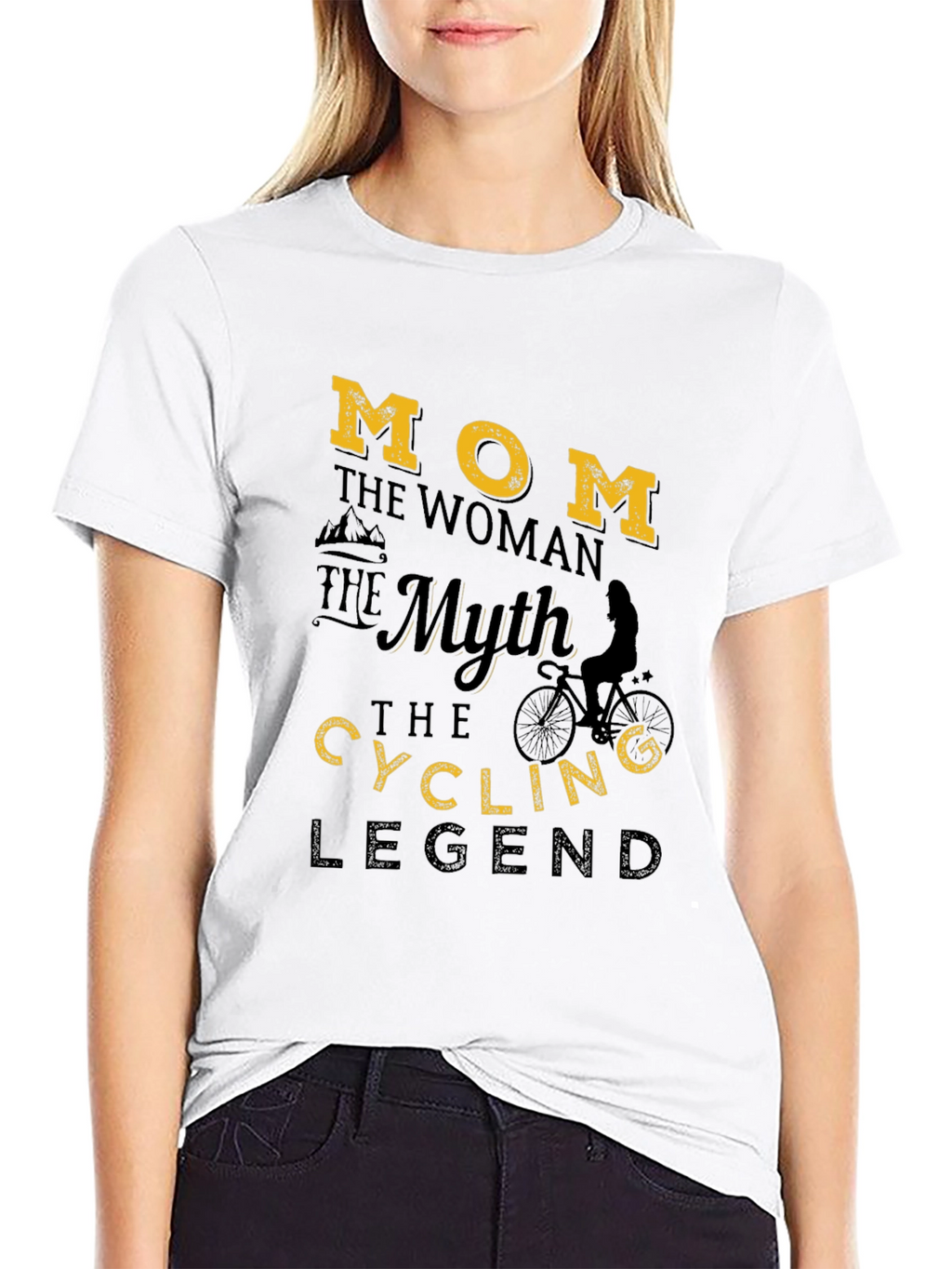 Mom Cycling Legend Graphic T-Shirt