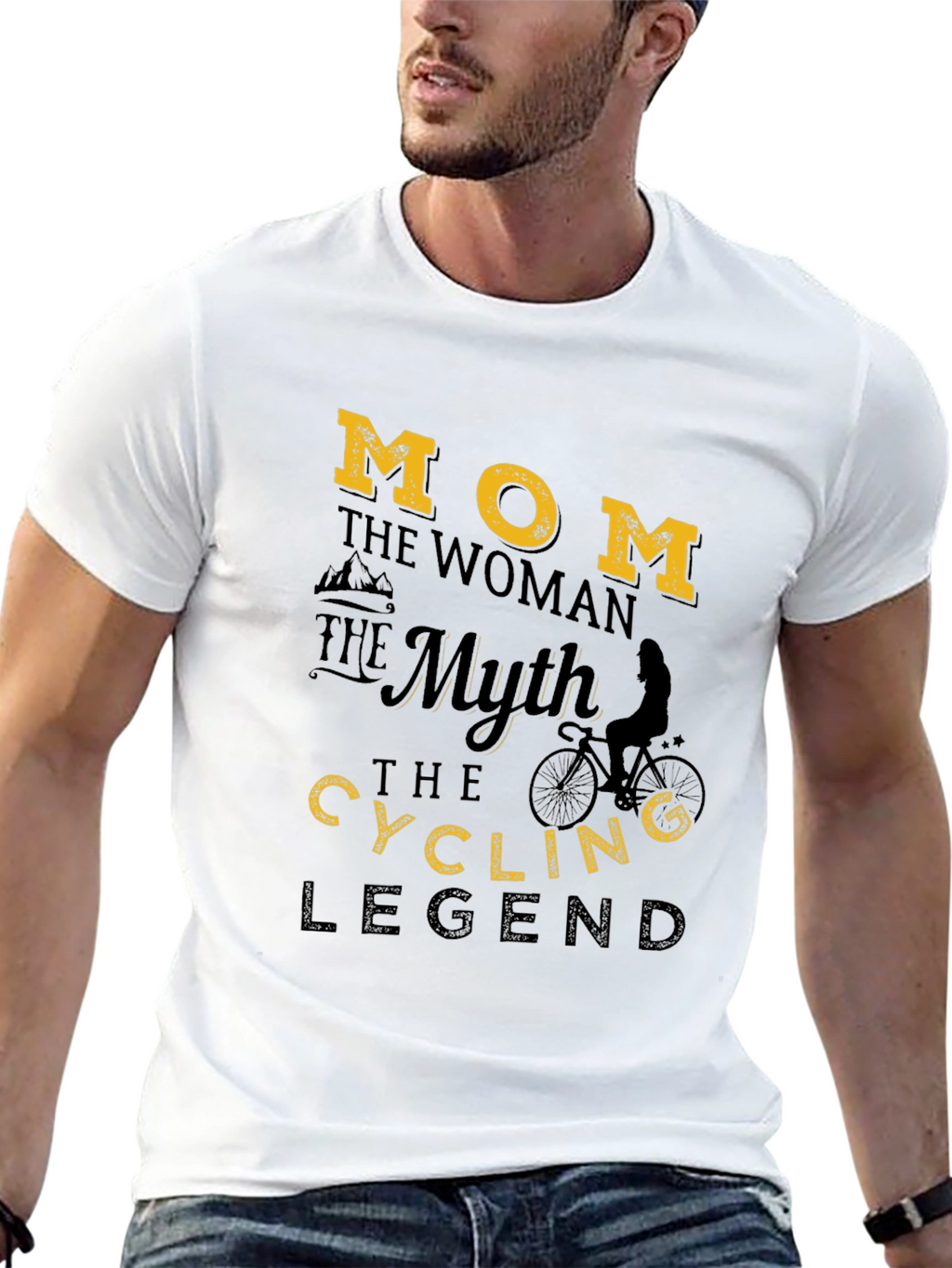 Mom Cycling Legend Graphic T-Shirt