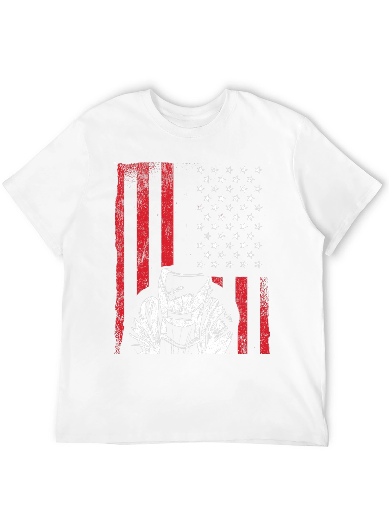Welder American Flag Graphic T-Shirt
