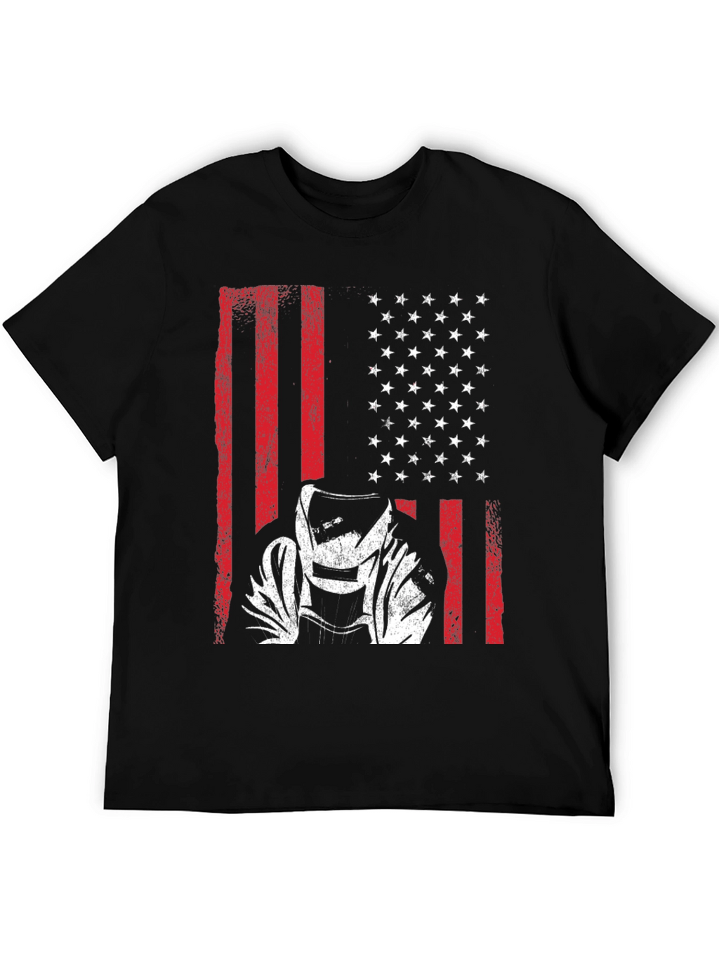Welder American Flag Graphic T-Shirt