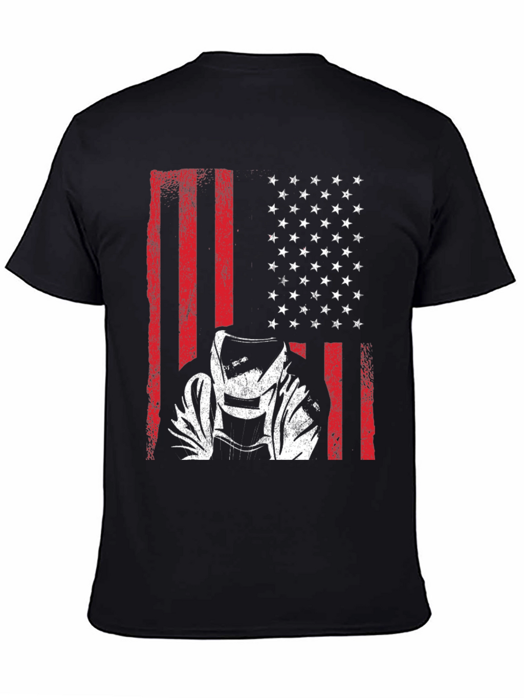 Welder American Flag Graphic T-Shirt