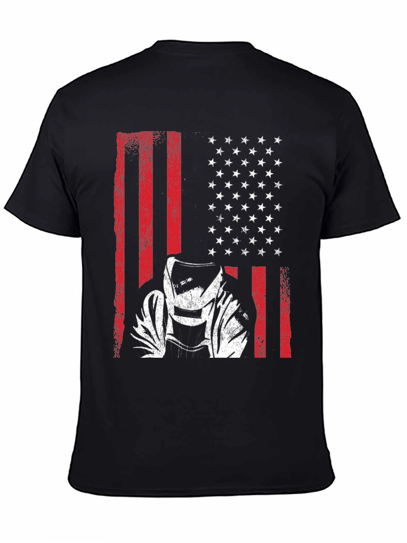 Welder American Flag Graphic T-Shirt