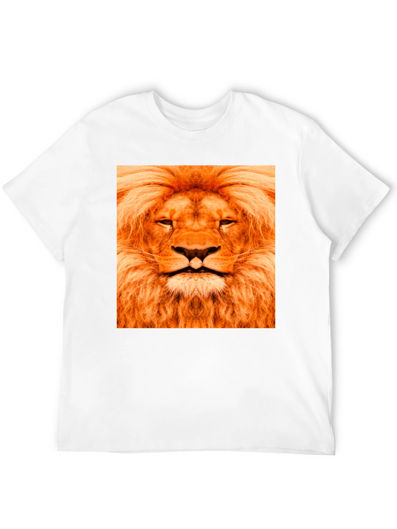 Lion Face Graphic Black T-Shirt