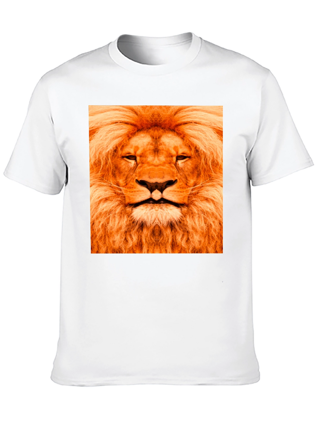 Lion Face Graphic Black T-Shirt