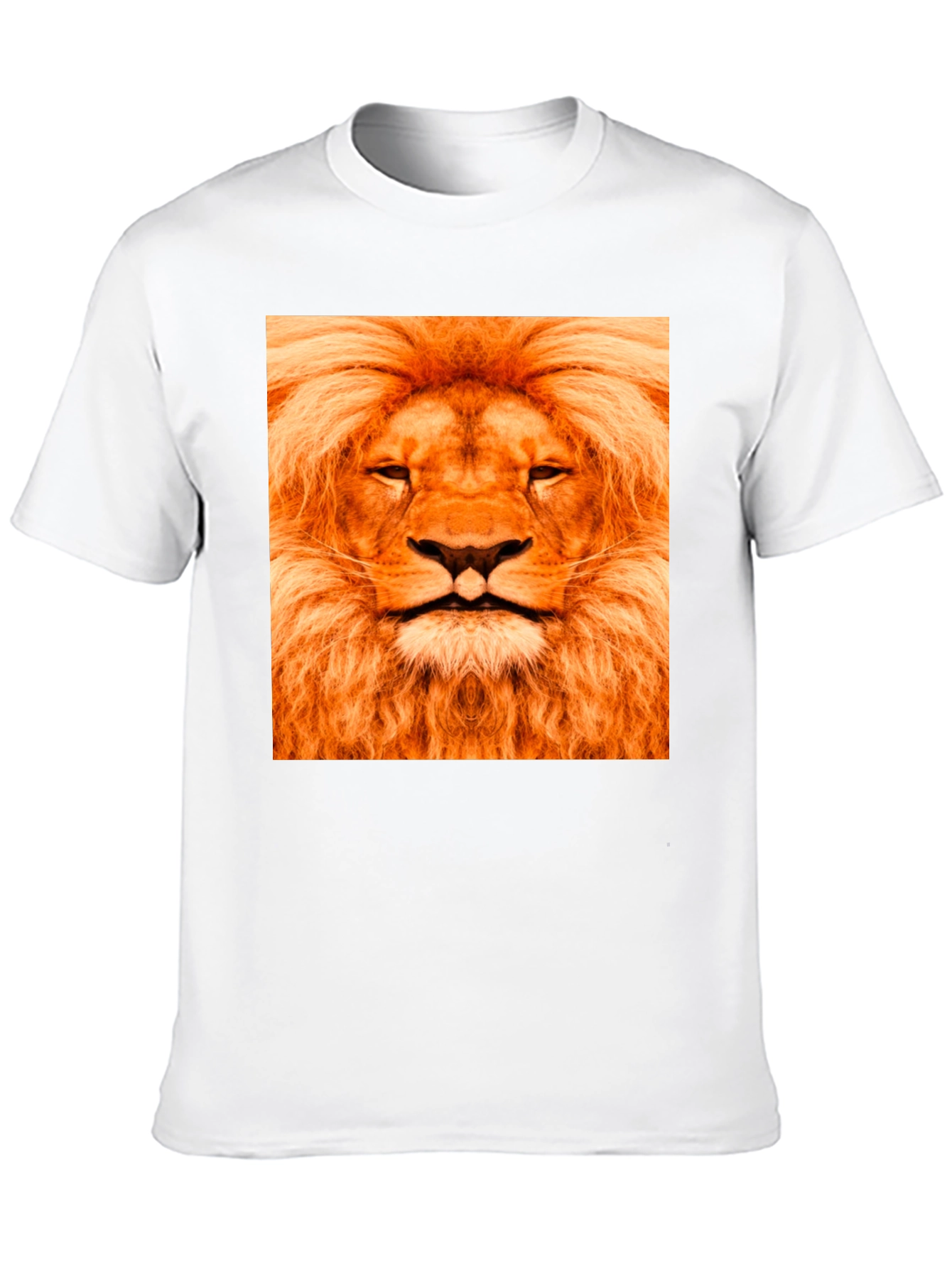 Lion Face Graphic Black T-Shirt