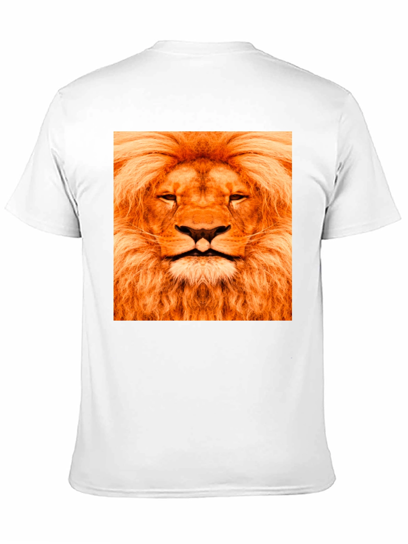 Lion Face Graphic Black T-Shirt