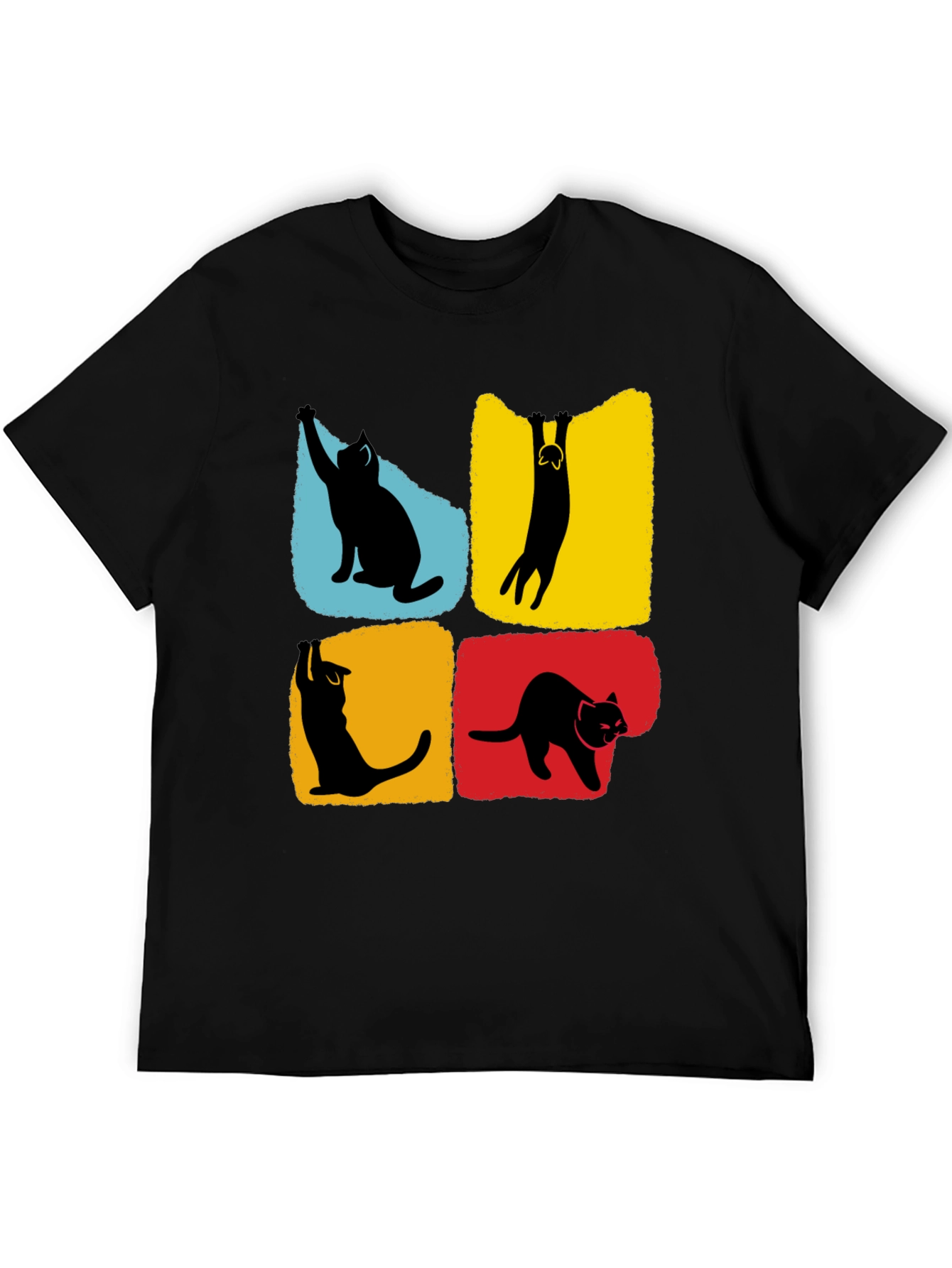 Cat Silhouettes T-Shirt - Unique Graphic Tee