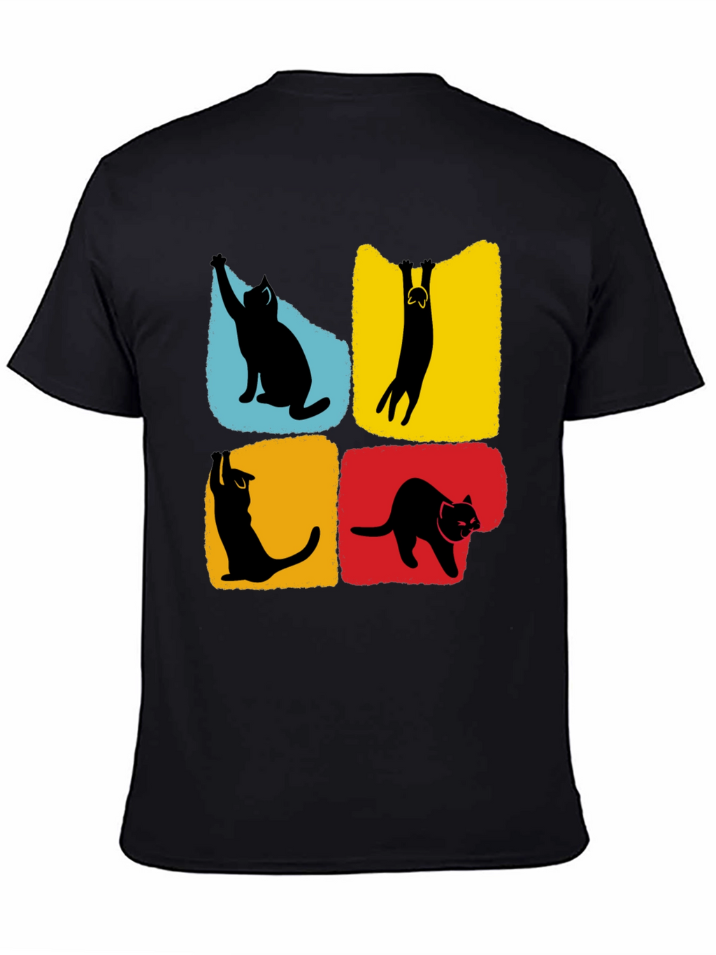 Cat Silhouettes T-Shirt - Unique Graphic Tee