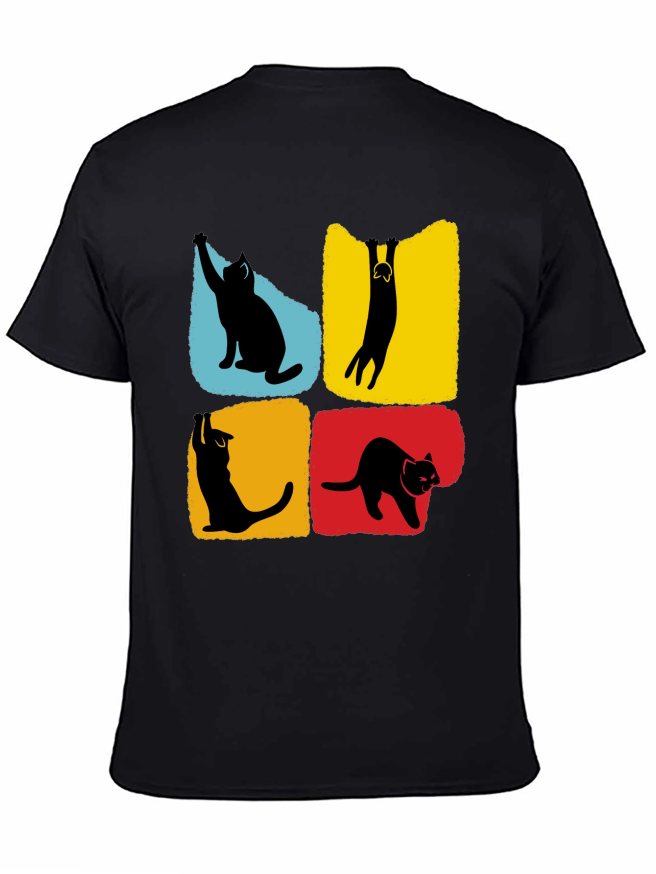 Cat Silhouettes T-Shirt - Unique Graphic Tee