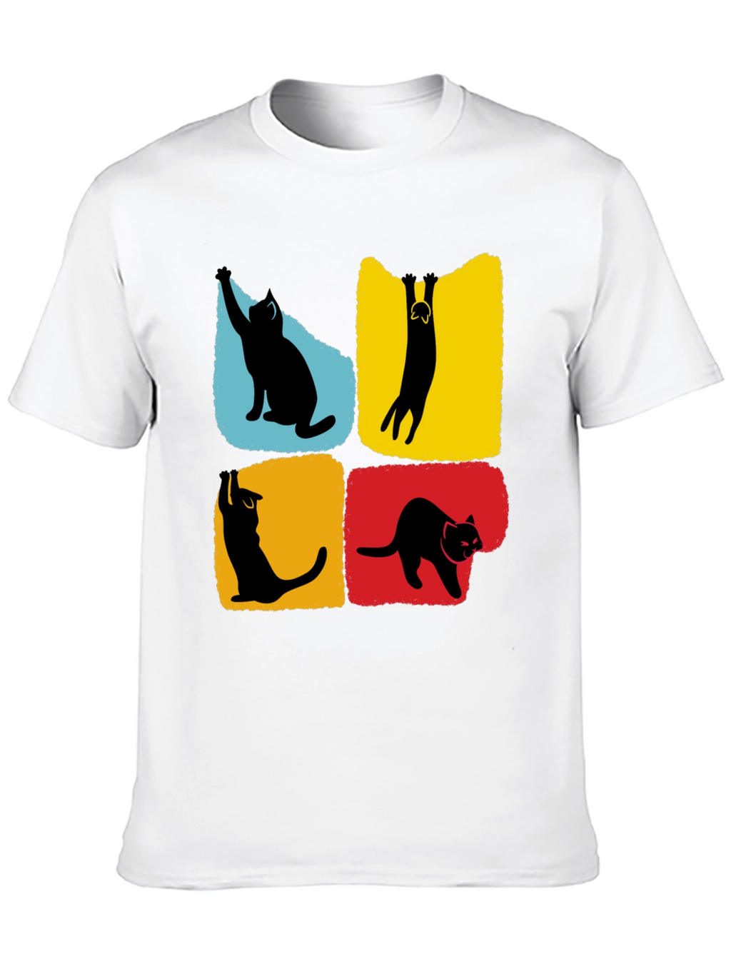Cat Silhouettes T-Shirt - Unique Graphic Tee