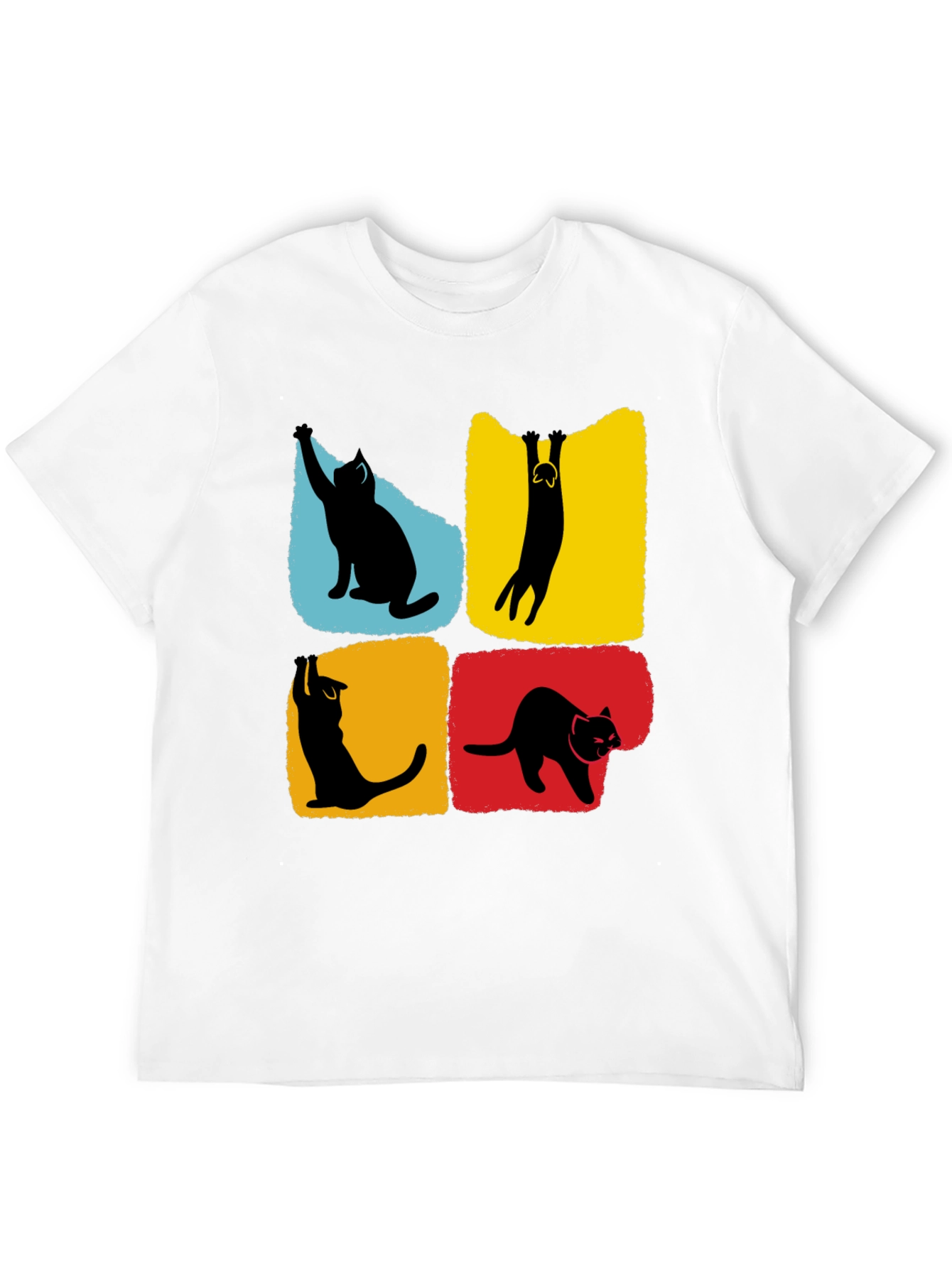 Cat Silhouettes T-Shirt - Unique Graphic Tee
