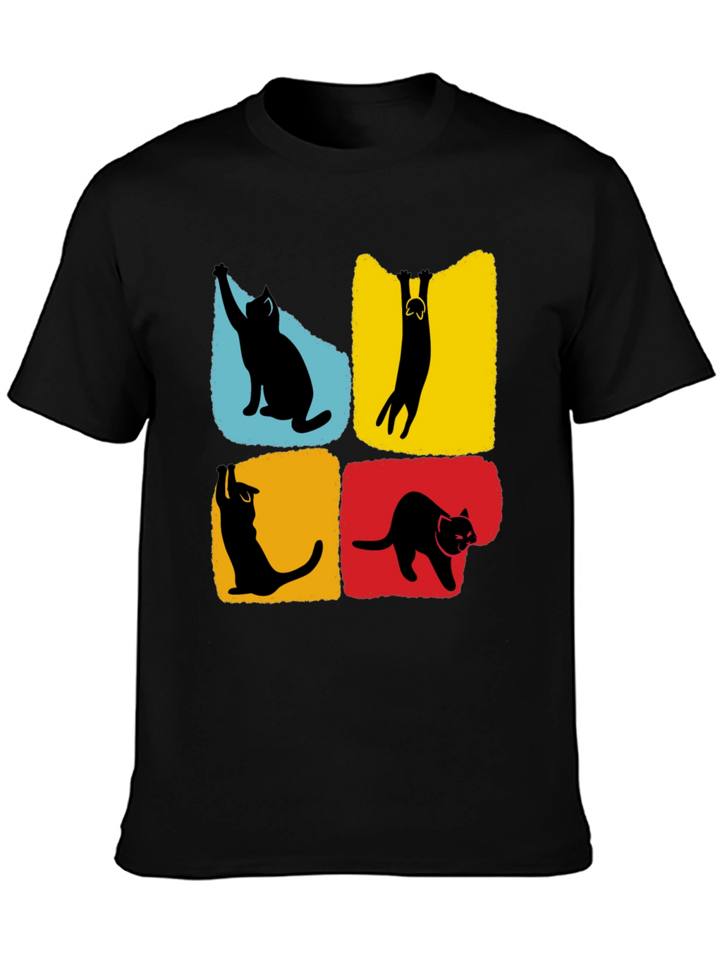 Cat Silhouettes T-Shirt - Unique Graphic Tee