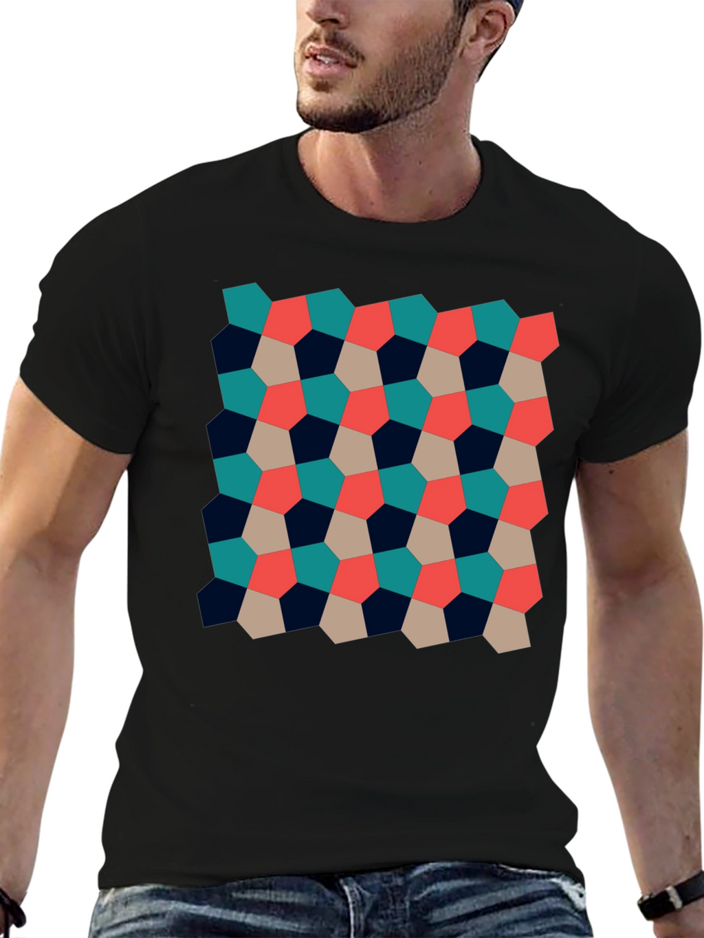 Geometric Pattern Tee