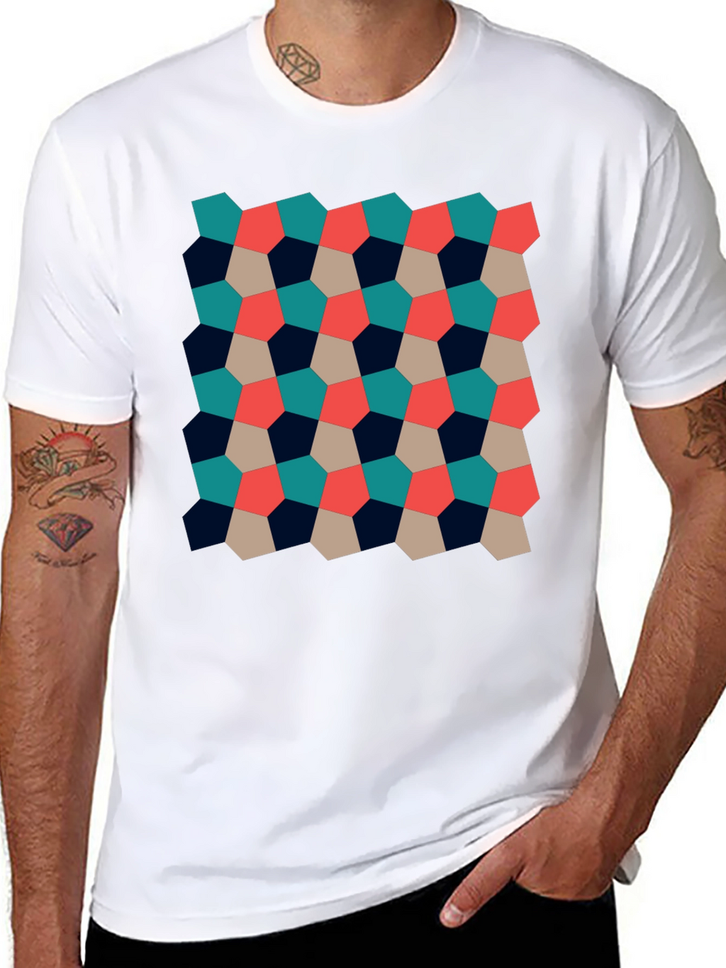 Geometric Pattern Tee